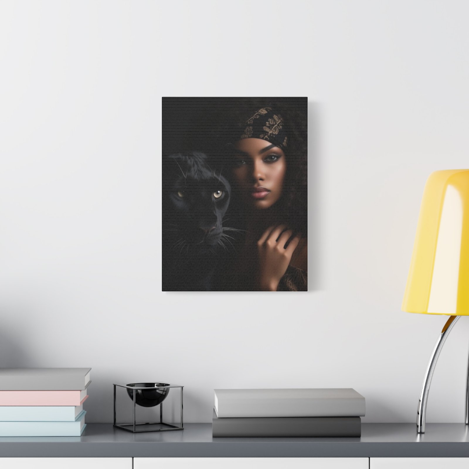 Stretched Canvas Art Print, Black Panther and Portrait, Wall Decor, Home Decoration, Gift for Animal Lovers, Art Piece for Modern Interiors - Image 43