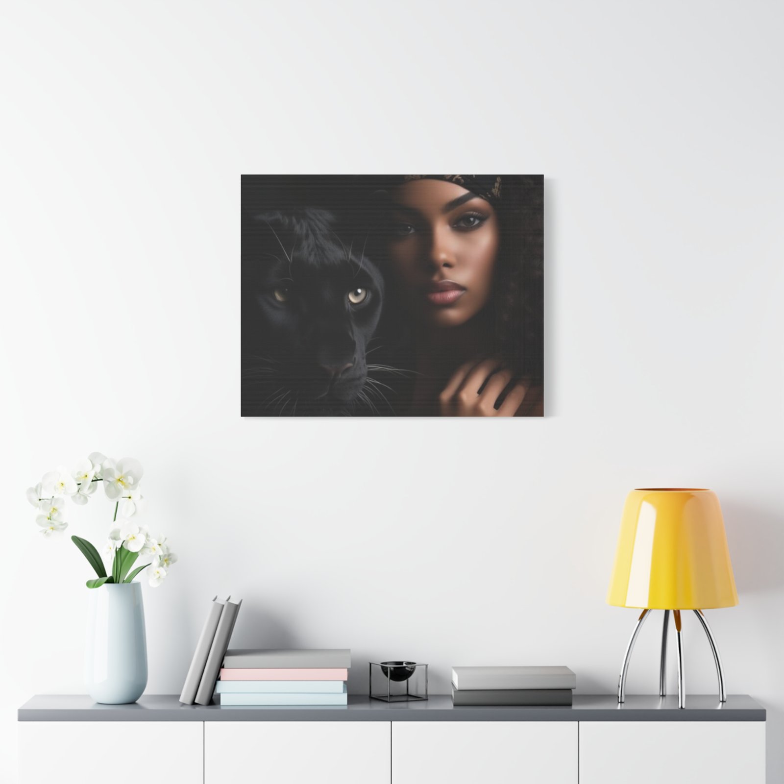 Stretched Canvas Art Print, Black Panther and Portrait, Wall Decor, Home Decoration, Gift for Animal Lovers, Art Piece for Modern Interiors - Image 31