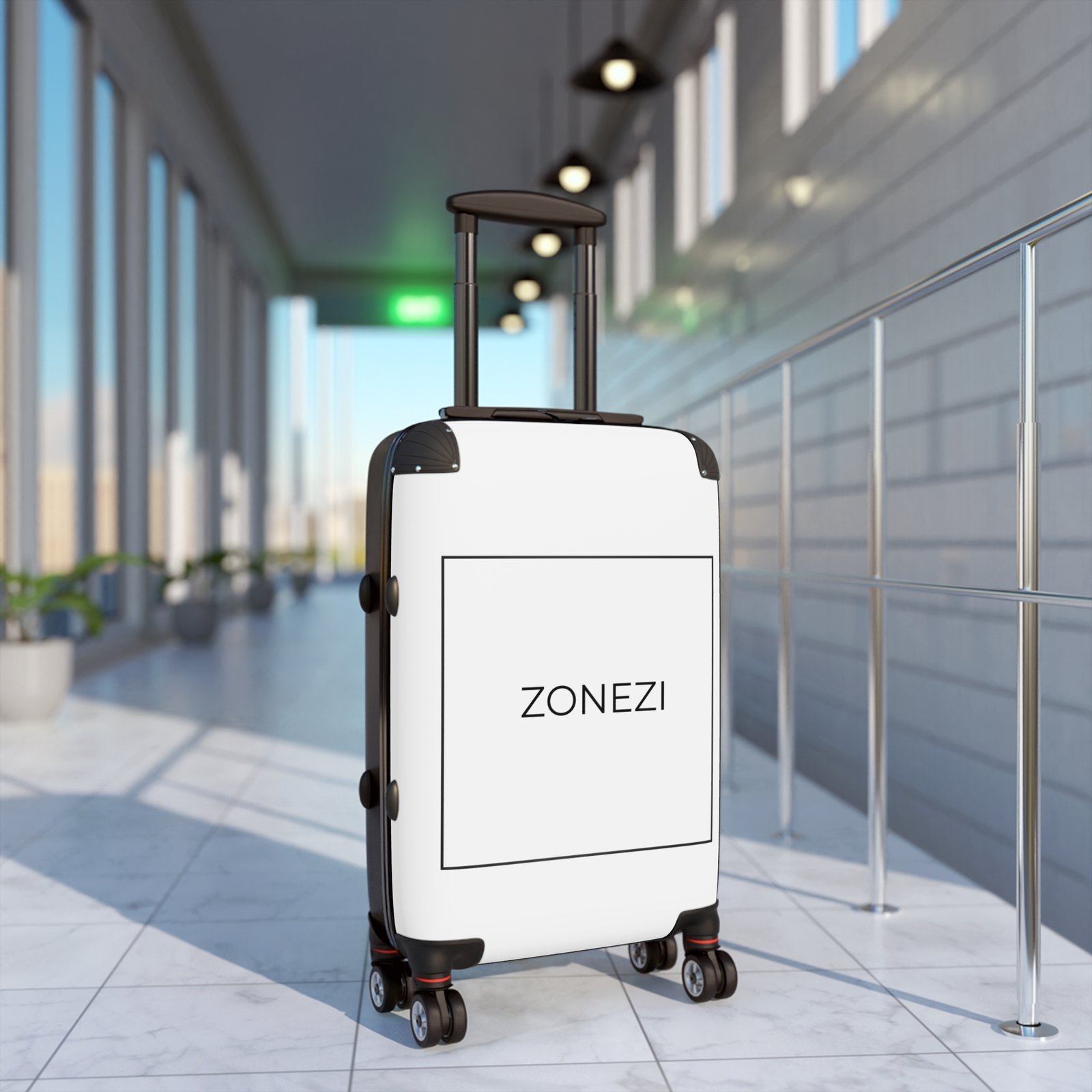 Premium White Carry-On Suitcase for Travel - Image 3