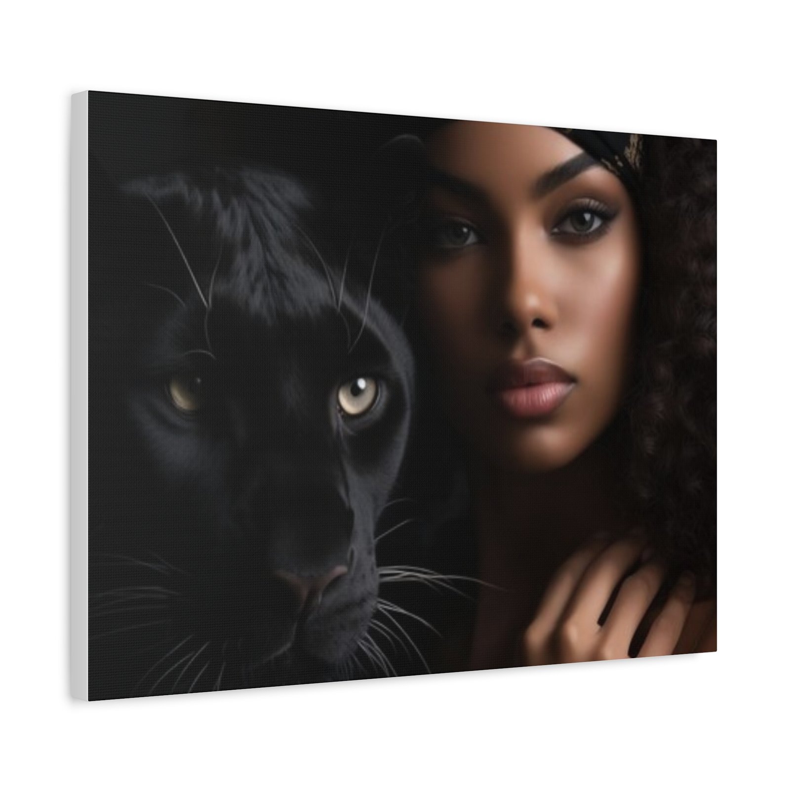 Stretched Canvas Art Print, Black Panther and Portrait, Wall Decor, Home Decoration, Gift for Animal Lovers, Art Piece for Modern Interiors - Image 22