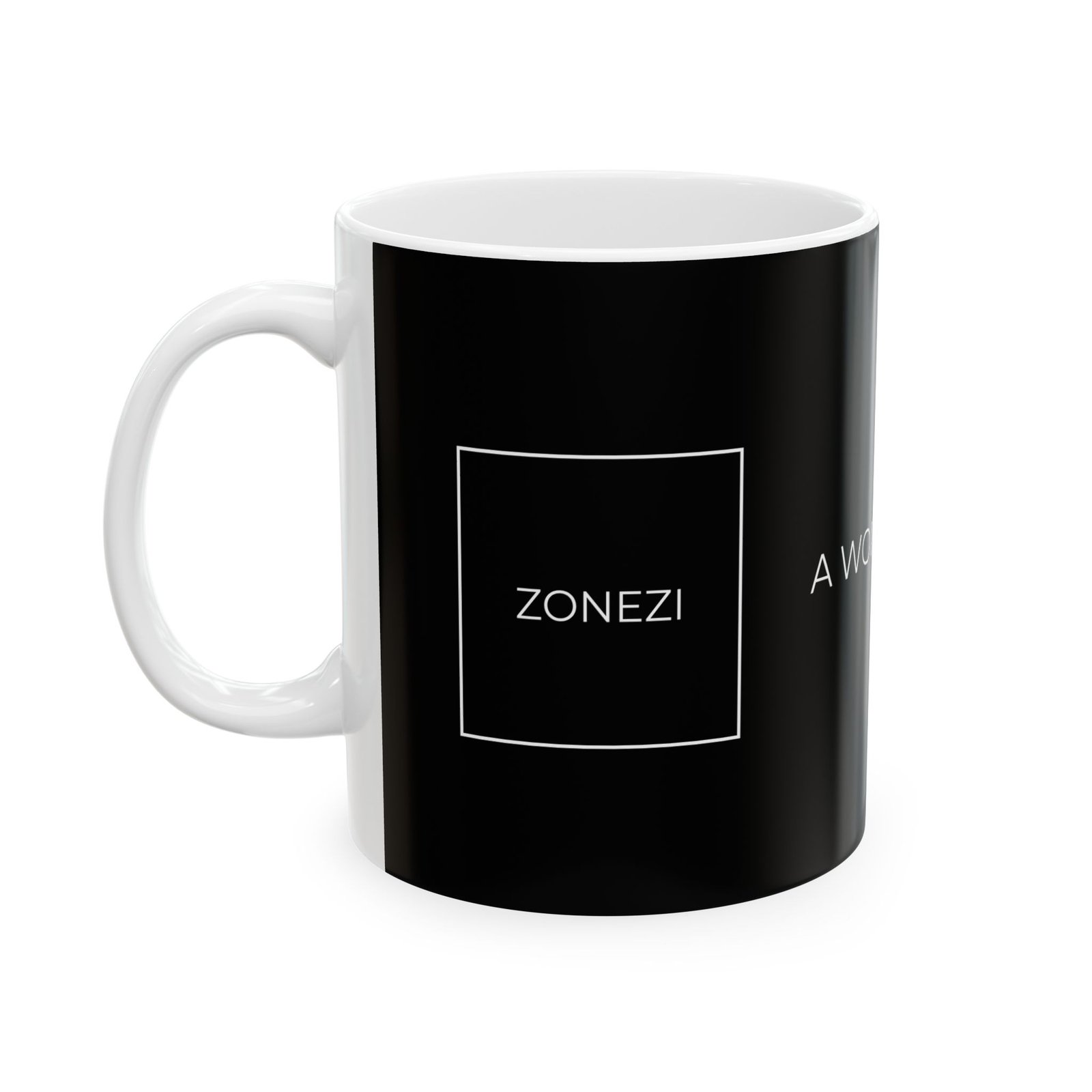Inspiring Ceramic Coffee Mug - A World Beyond, Motivational Gift, Coffee Lover's Mug, Office Cup, Unique Present for Any Occasion - Image 3