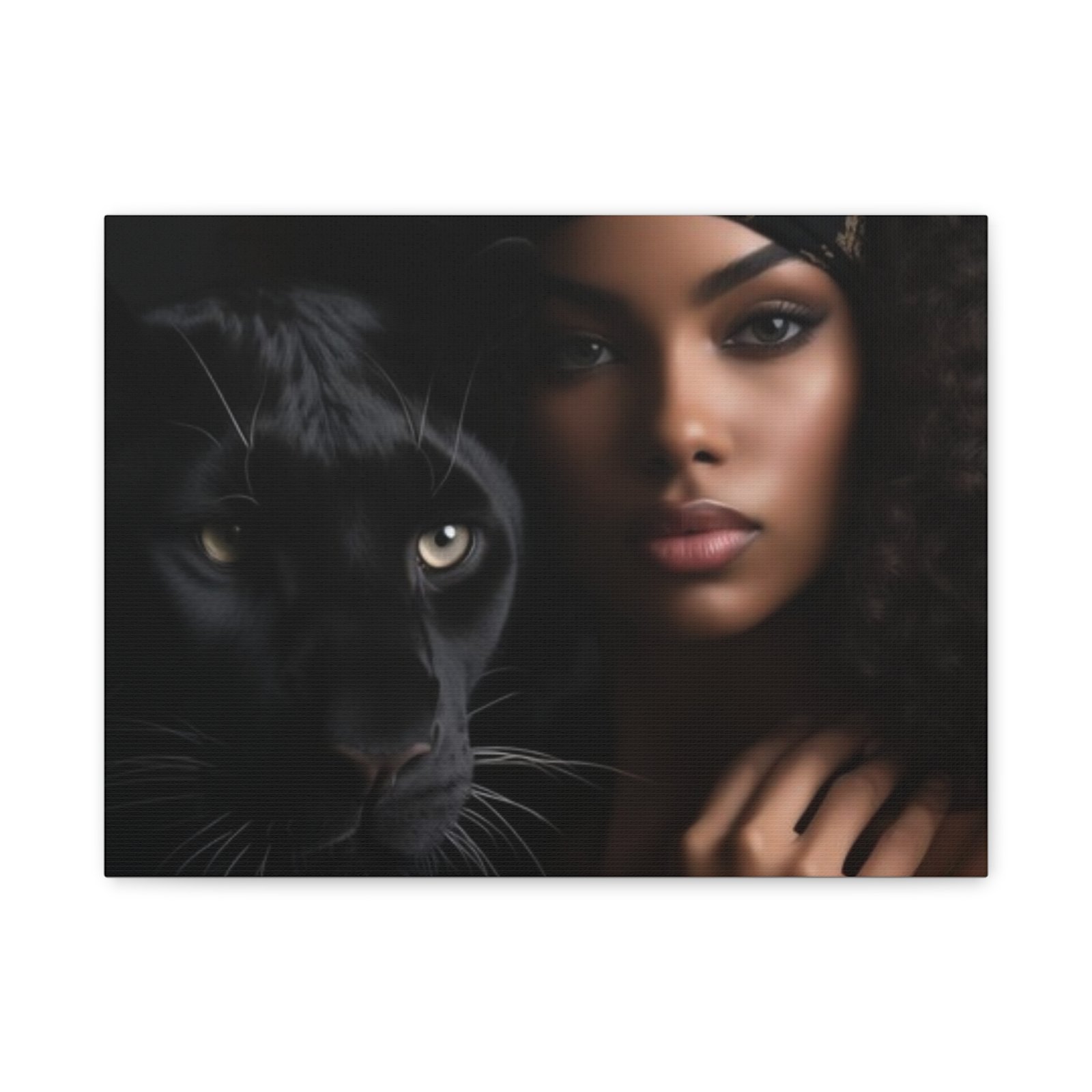 Stretched Canvas Art Print, Black Panther and Portrait, Wall Decor, Home Decoration, Gift for Animal Lovers, Art Piece for Modern Interiors - Image 9