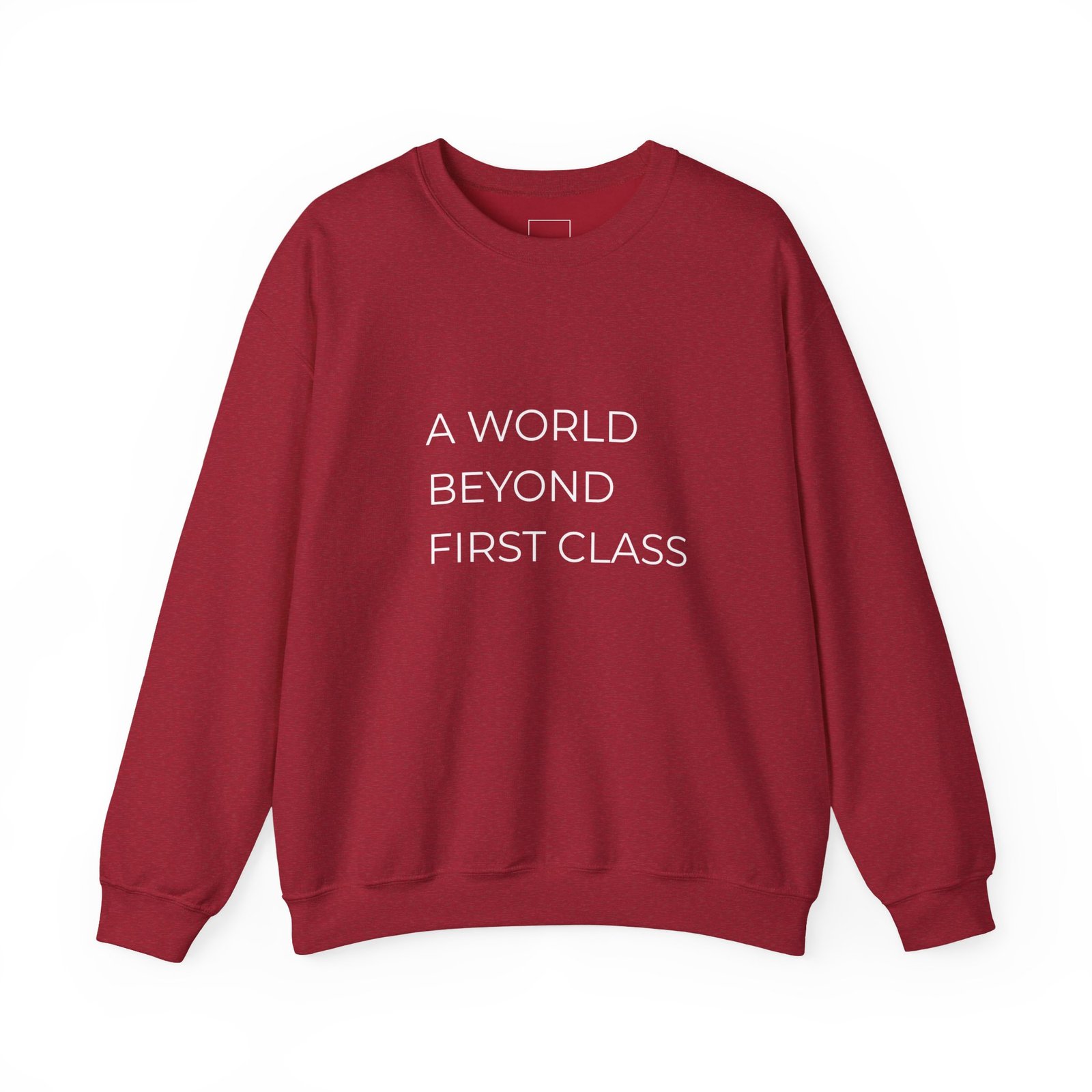 A World Beyond First Class Sweatshirt, Cozy Unisex Crewneck, Inspirational Gift, Travel Lover Apparel, Leisure Wear - Image 49