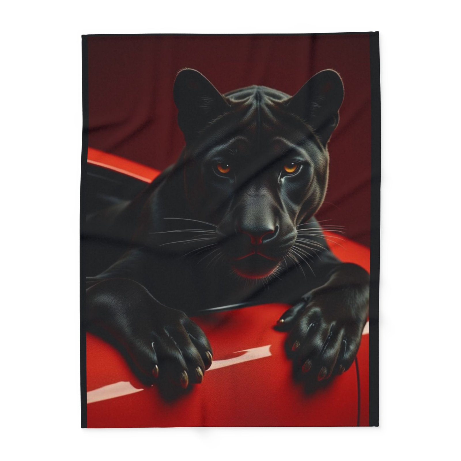 Cozy Panther Fleece Blanket for Home & Travel - Image 5