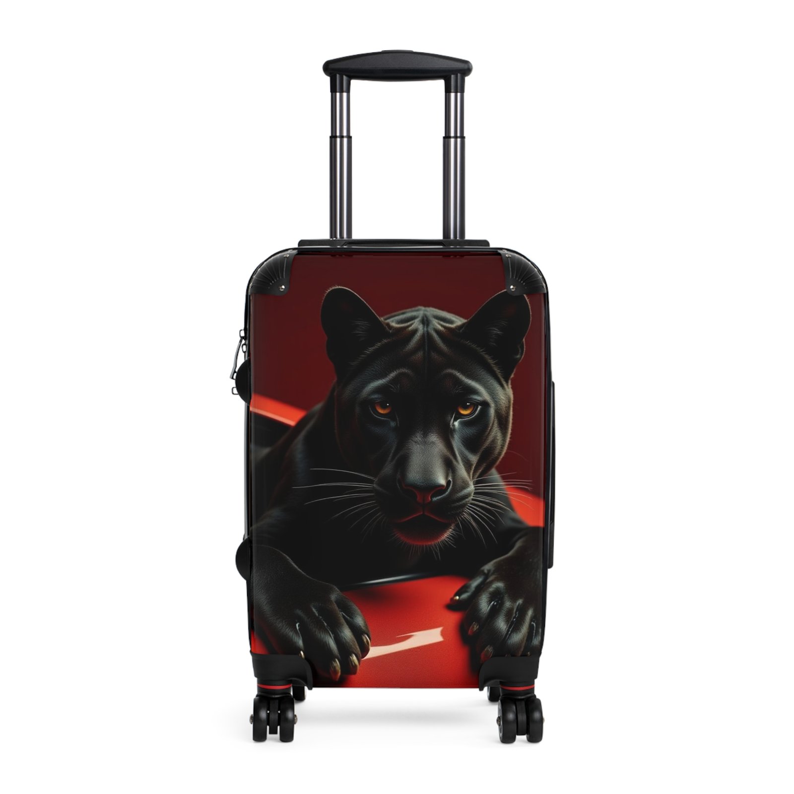 Panther Print Suitcase for Weekend Getaways & Air Travel
