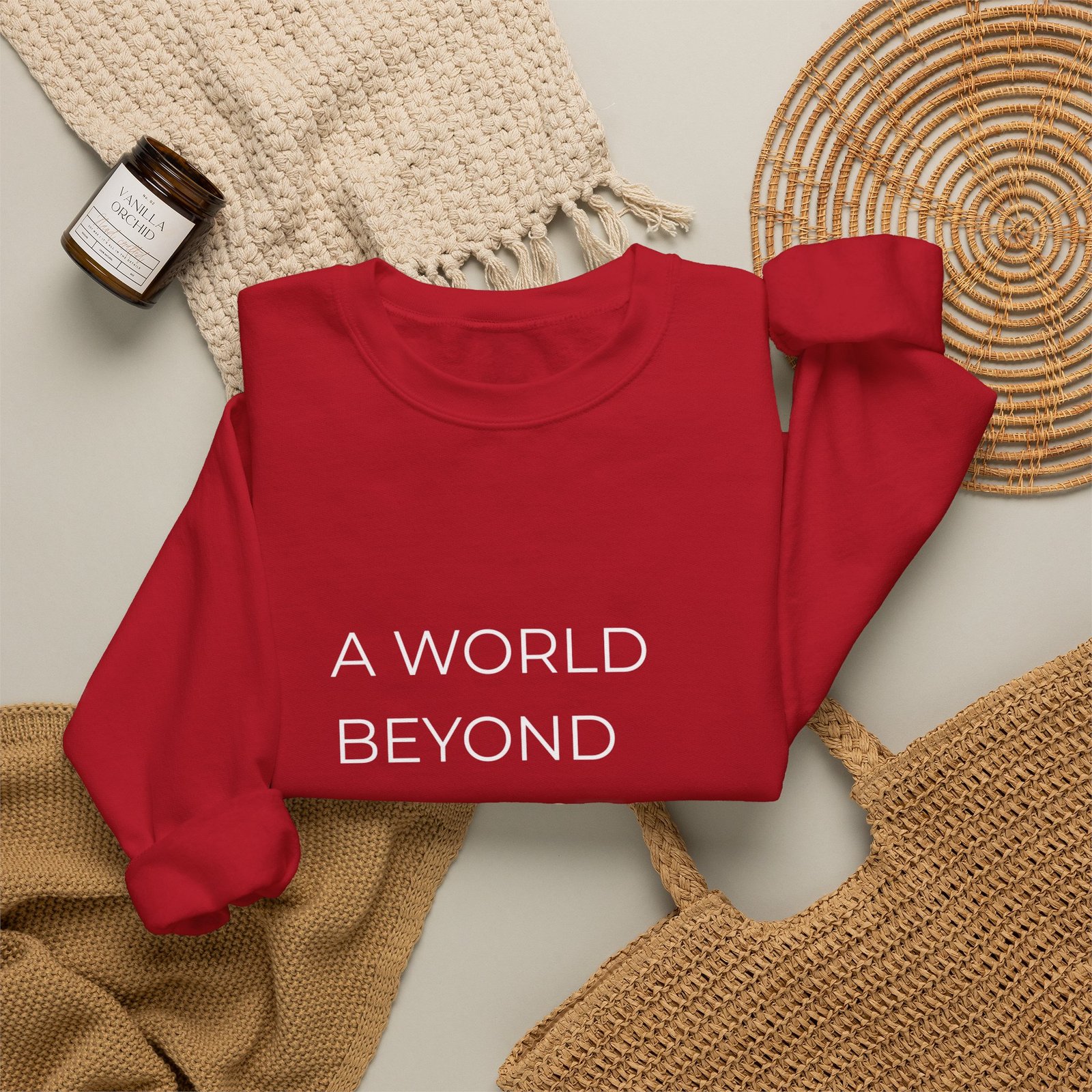 A World Beyond First Class Sweatshirt, Cozy Unisex Crewneck, Inspirational Gift, Travel Lover Apparel, Leisure Wear - Image 24