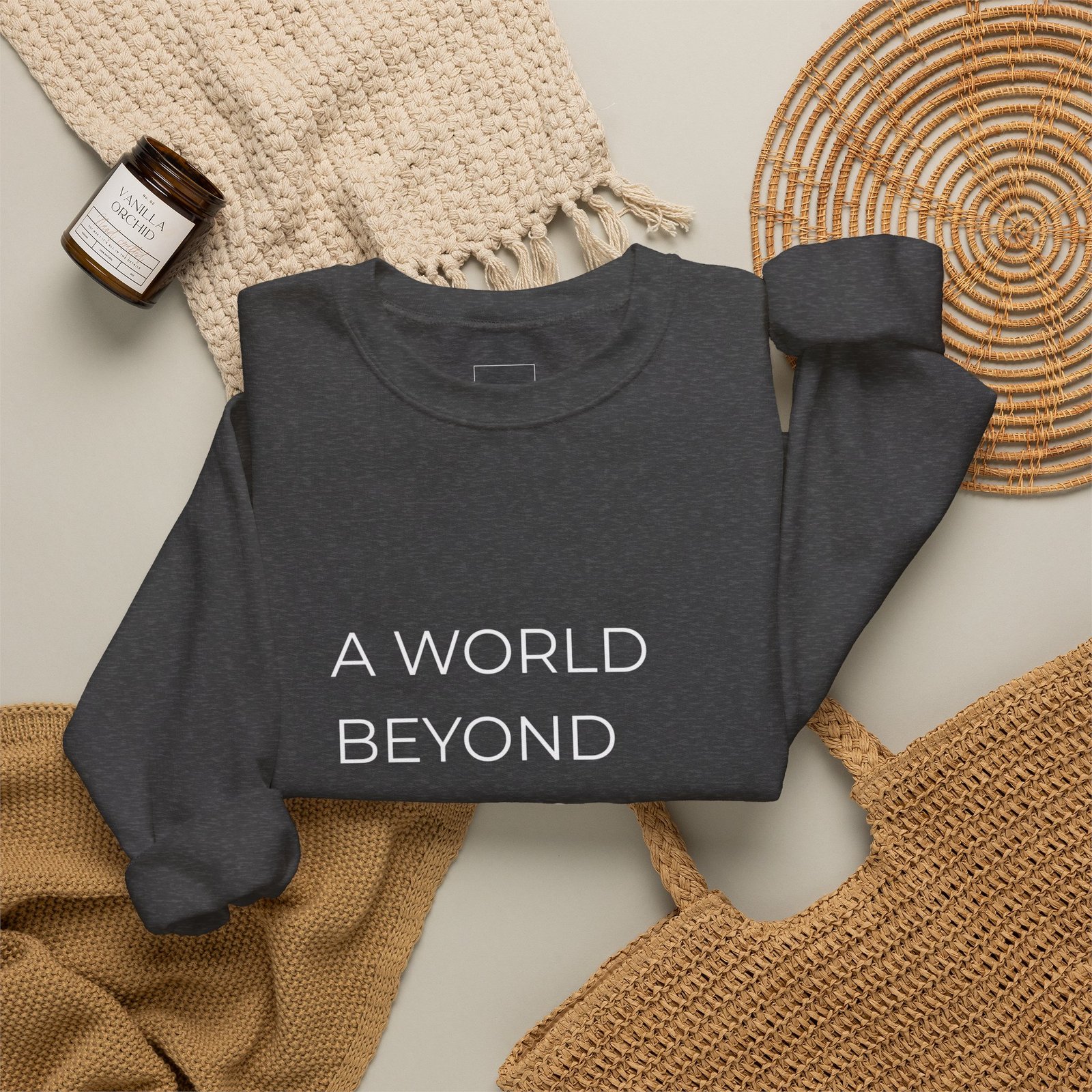 A World Beyond First Class Sweatshirt, Cozy Unisex Crewneck, Inspirational Gift, Travel Lover Apparel, Leisure Wear - Image 20