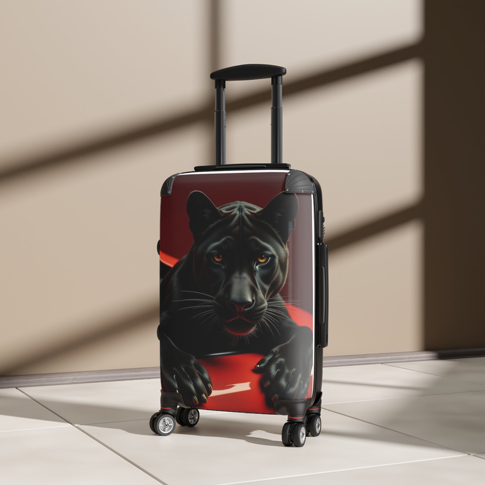 Panther Print Suitcase for Weekend Getaways & Air Travel - Image 4