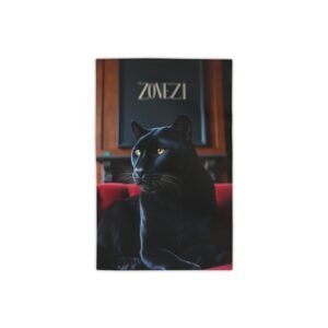 Stylish Black Cat Beach Towel, Cute Cat Towels for Summer, Beach Essentials, Poolside Accessory, Gift for Cat Lovers