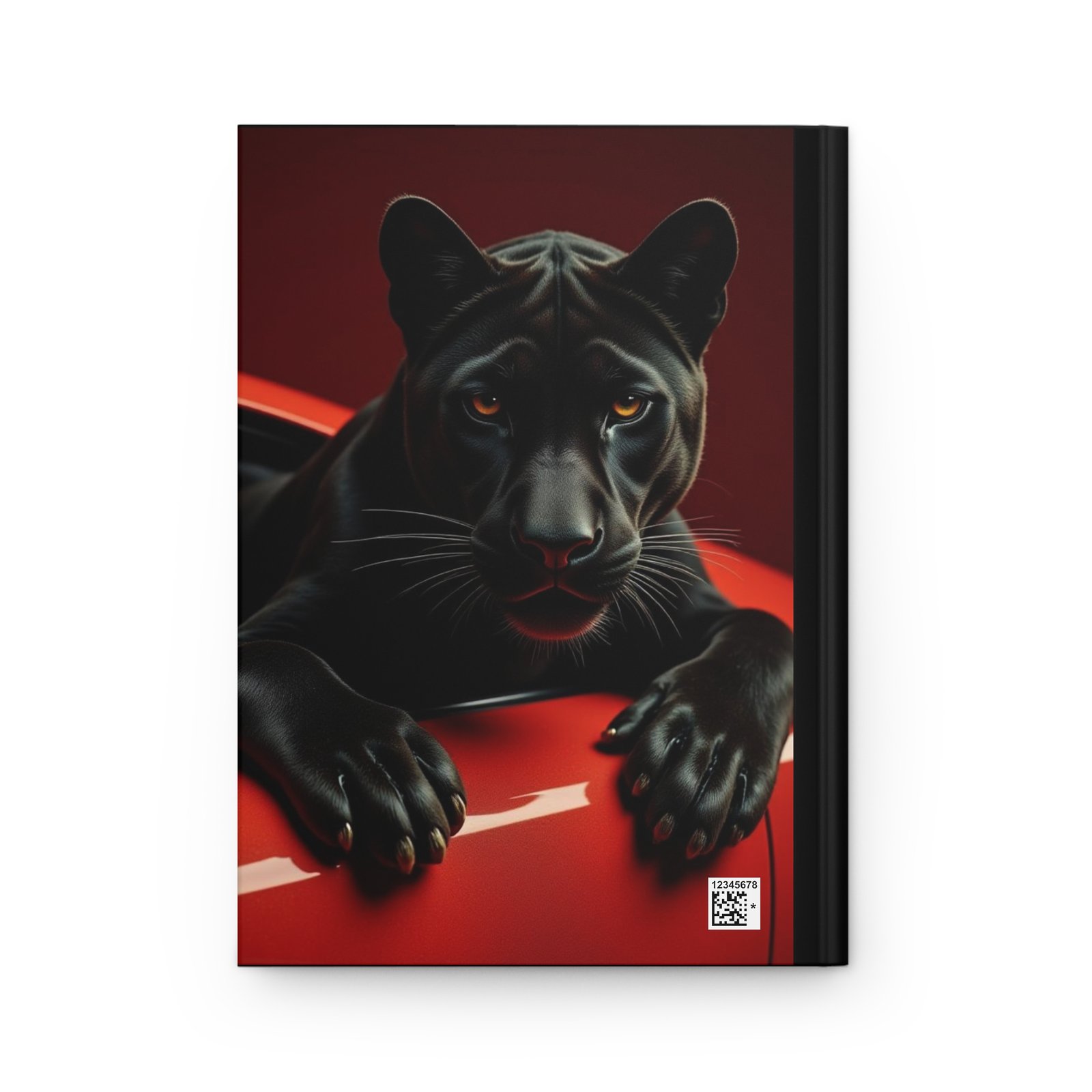 Elegant Matte Hardcover Journal for Creative Minds, Goal Planner, Personal Diary, Gift for Writers, Black Panther Design - Image 2