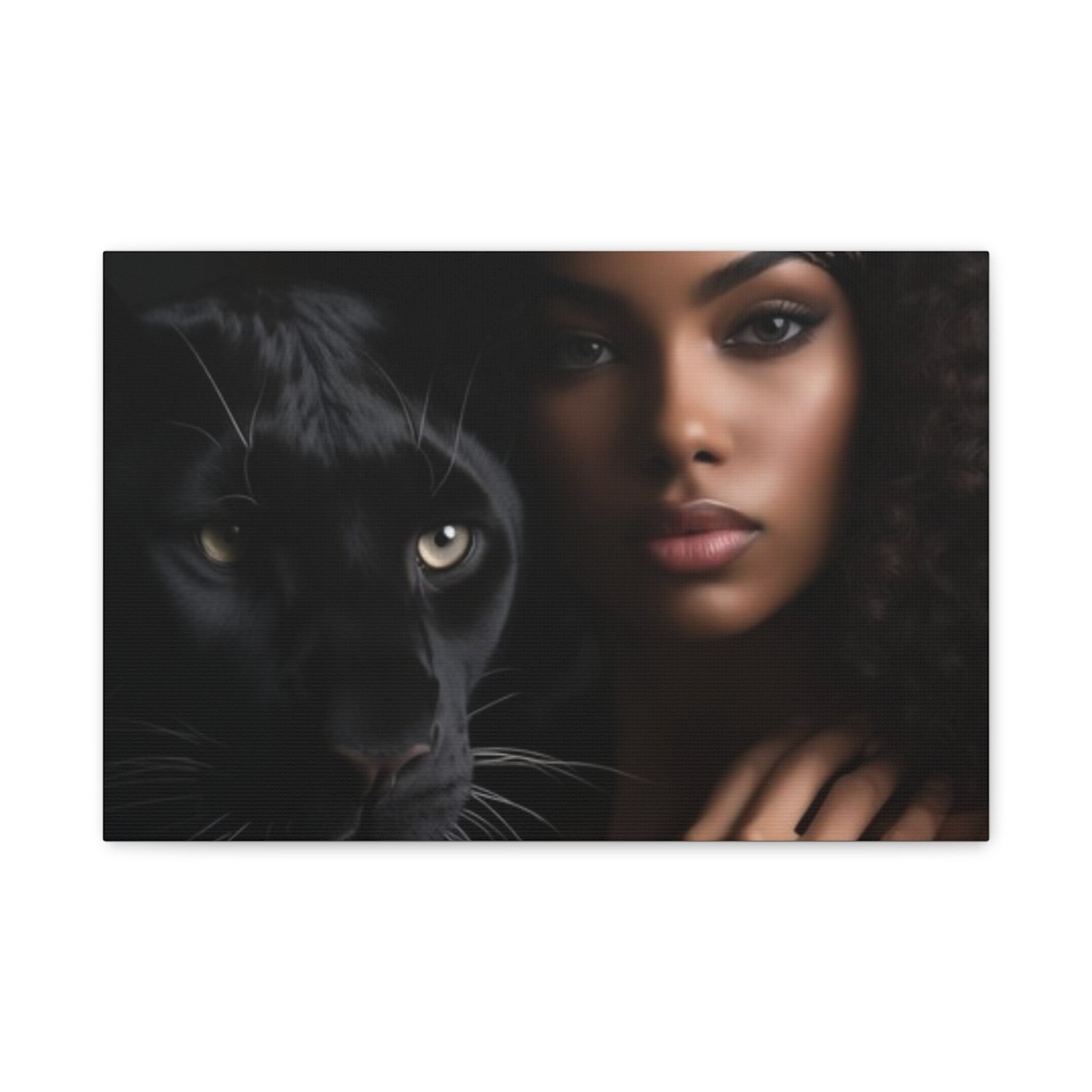 Stretched Canvas Art Print, Black Panther and Portrait, Wall Decor, Home Decoration, Gift for Animal Lovers, Art Piece for Modern Interiors - Image 13