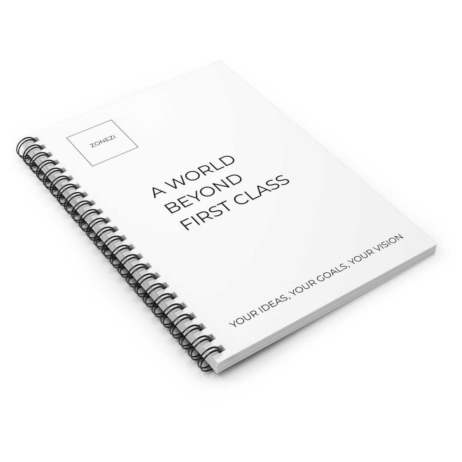 Inspirational White Spiral Notebook for Daily Goals - Image 3