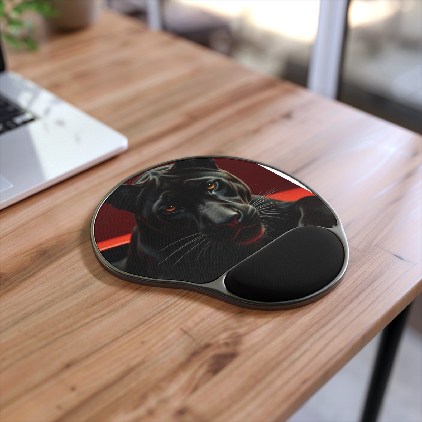 Panther Gaming Mouse Pad with Wrist Support - Image 2