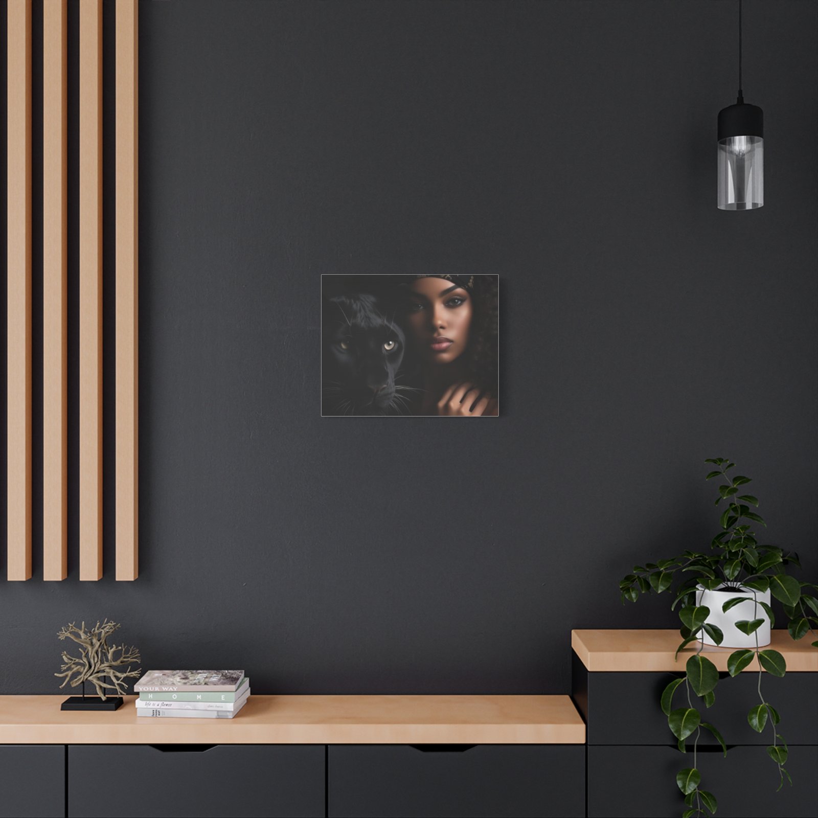 Stretched Canvas Art Print, Black Panther and Portrait, Wall Decor, Home Decoration, Gift for Animal Lovers, Art Piece for Modern Interiors - Image 20