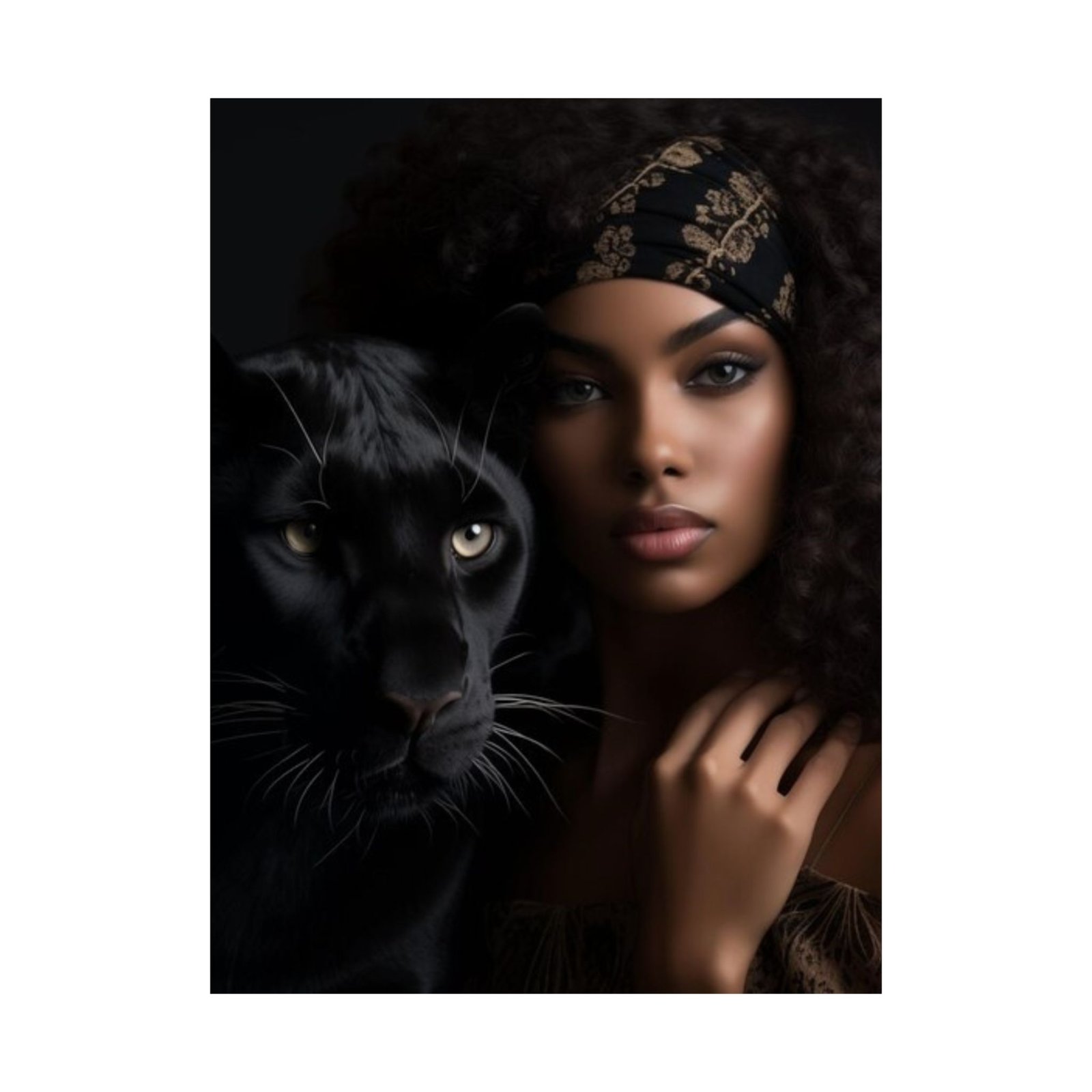 Elegant Panther Art Poster, Stylish Wall Decor, Home Aesthetic, Black Panther Artwork, Gift for Animal Lovers - Image 2