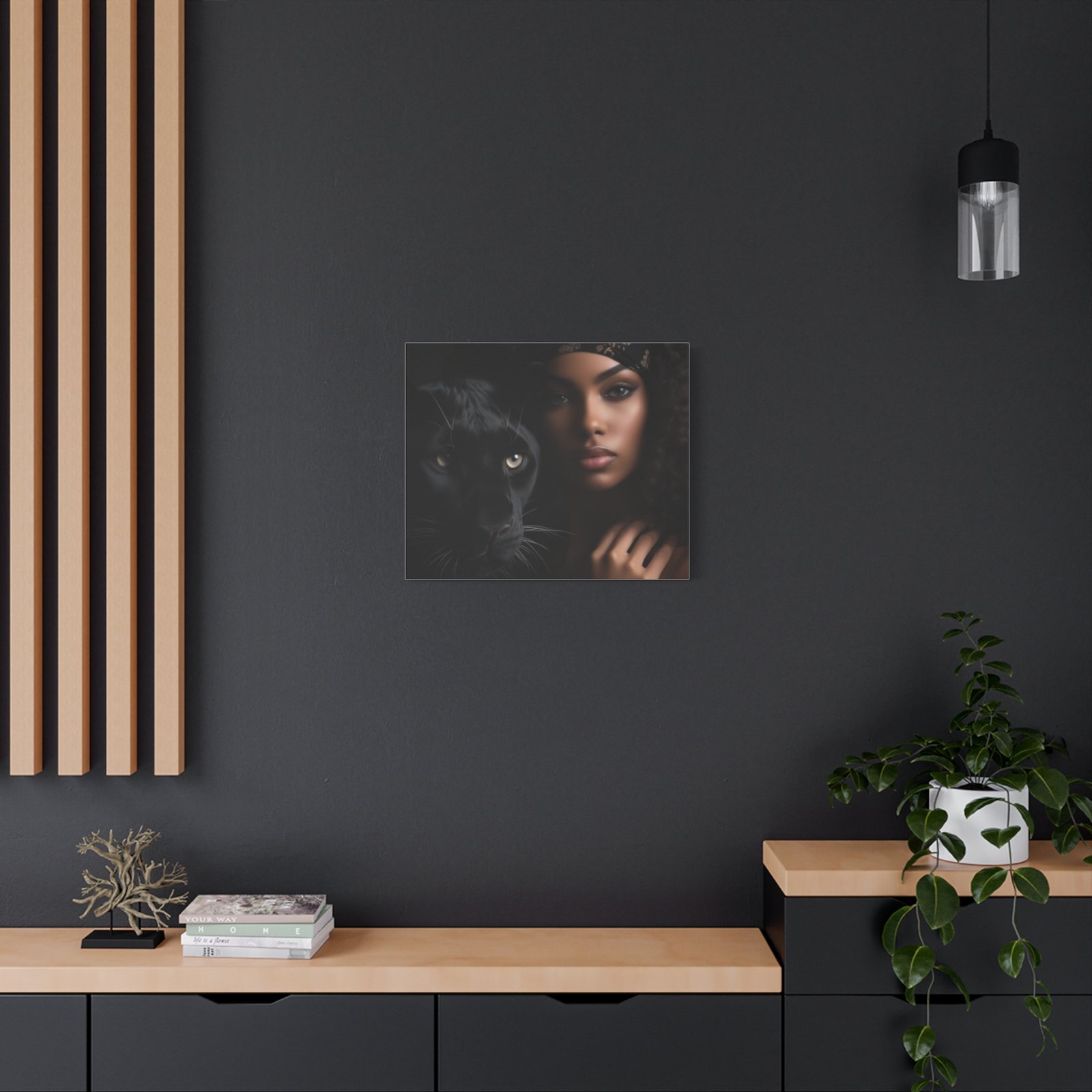 Stretched Canvas Art Print, Black Panther and Portrait, Wall Decor, Home Decoration, Gift for Animal Lovers, Art Piece for Modern Interiors - Image 28