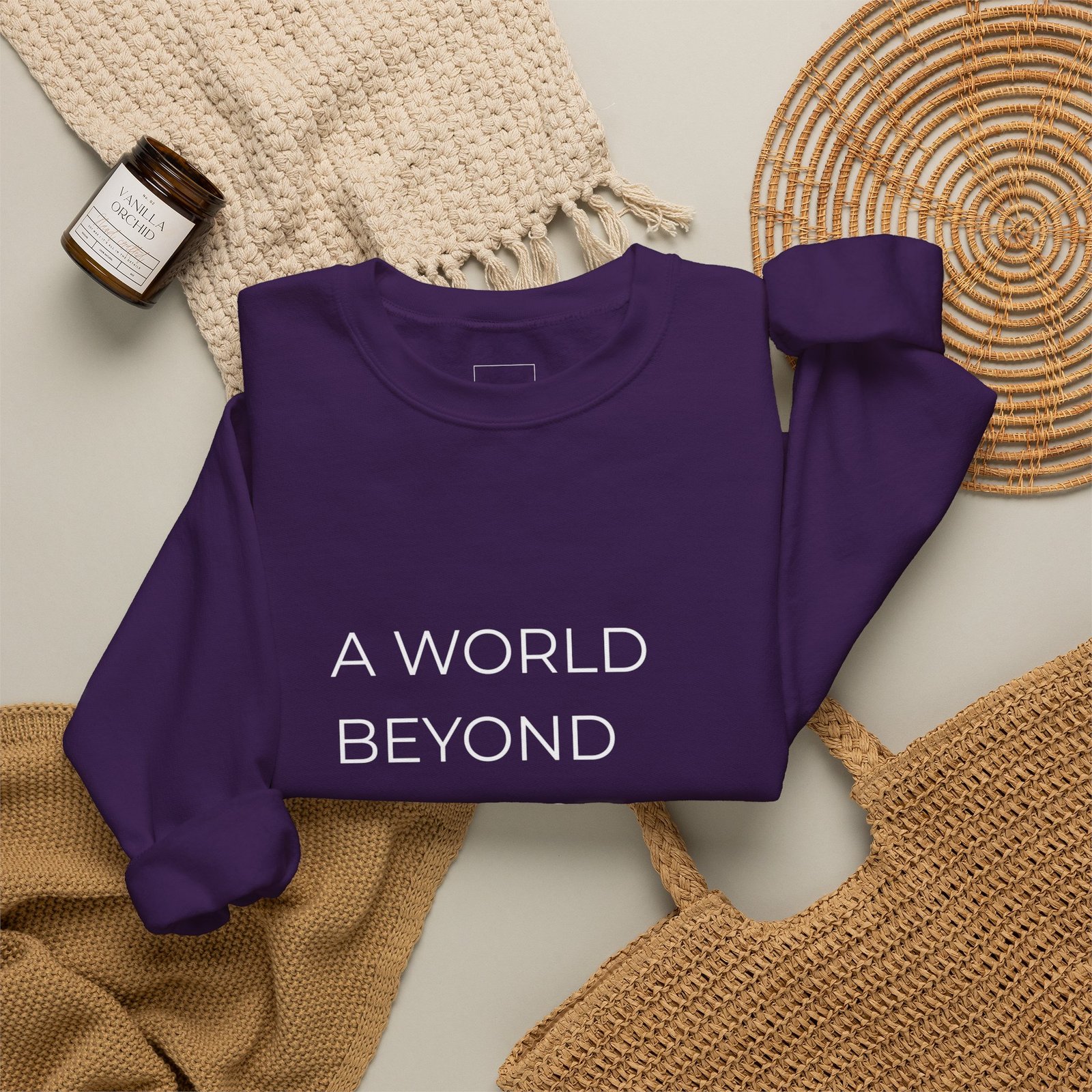 A World Beyond First Class Sweatshirt, Cozy Unisex Crewneck, Inspirational Gift, Travel Lover Apparel, Leisure Wear - Image 44