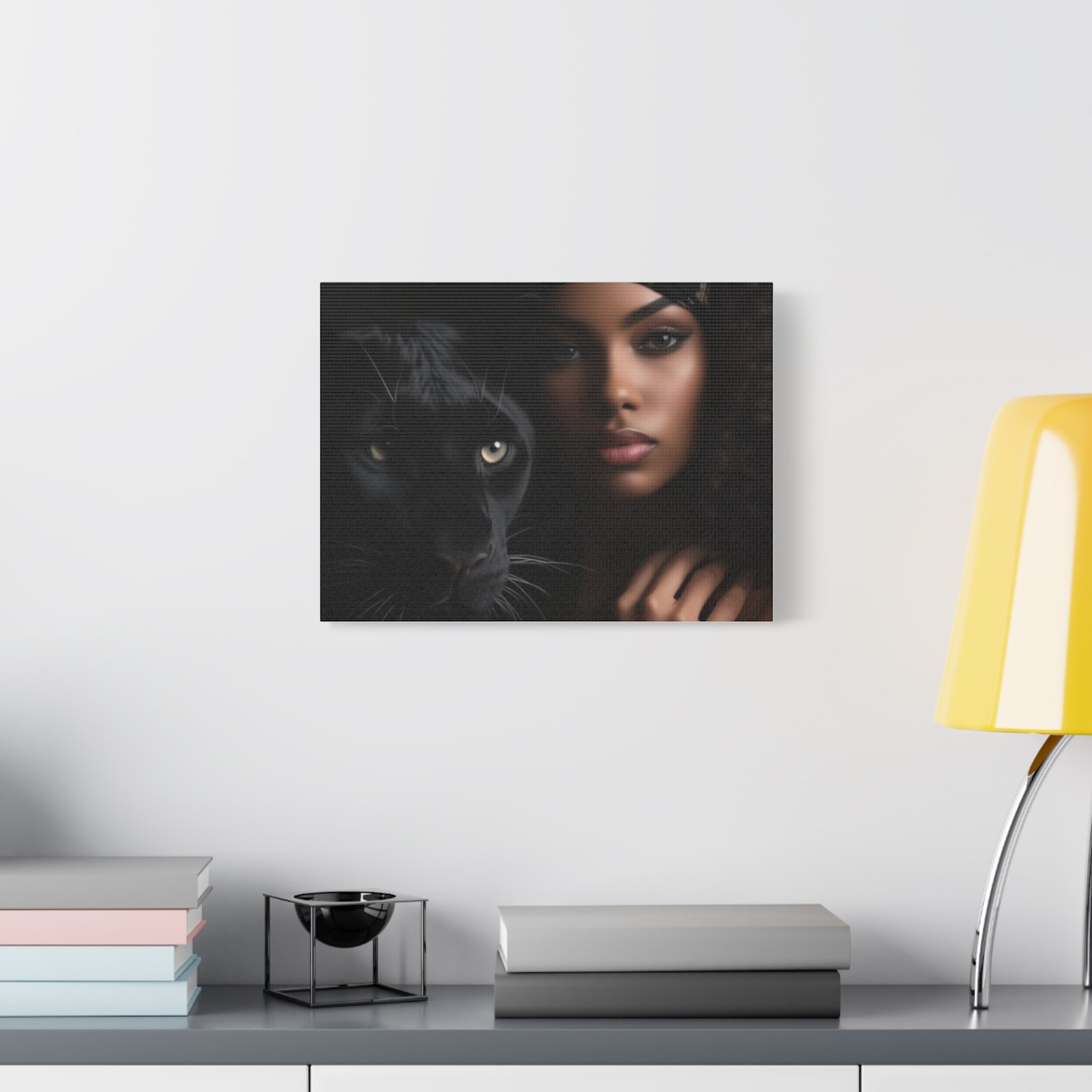 Stretched Canvas Art Print, Black Panther and Portrait, Wall Decor, Home Decoration, Gift for Animal Lovers, Art Piece for Modern Interiors - Image 11
