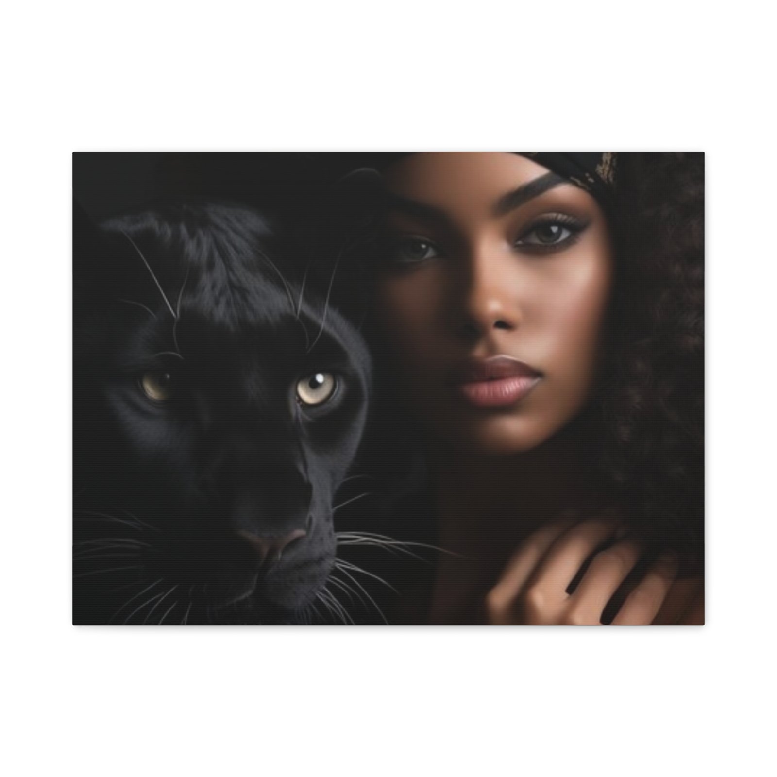 Stretched Canvas Art Print, Black Panther and Portrait, Wall Decor, Home Decoration, Gift for Animal Lovers, Art Piece for Modern Interiors - Image 21