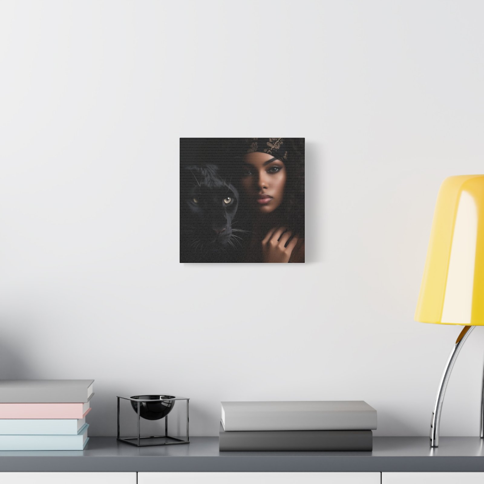 Stretched Canvas Art Print, Black Panther and Portrait, Wall Decor, Home Decoration, Gift for Animal Lovers, Art Piece for Modern Interiors - Image 55