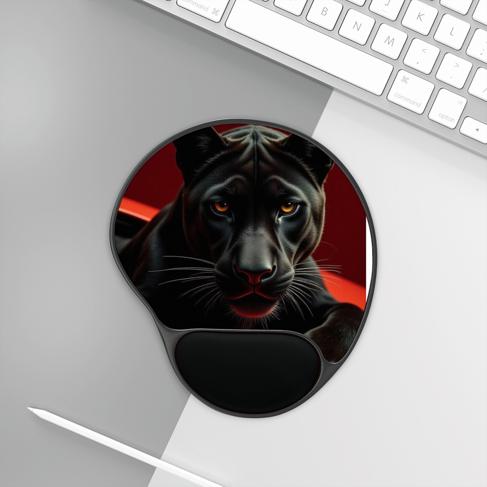 Panther Gaming Mouse Pad with Wrist Support - Image 3