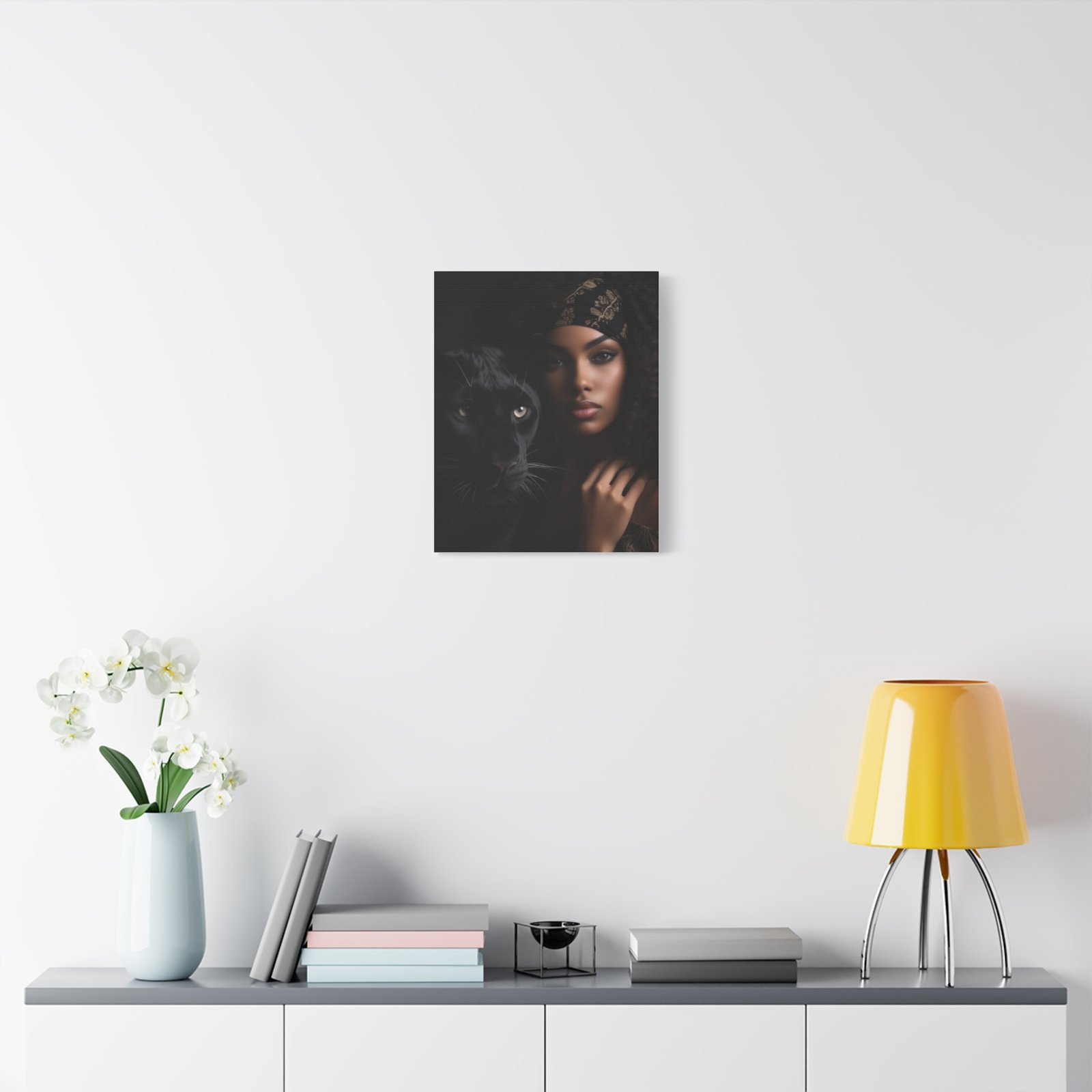 Stretched Canvas Art Print, Black Panther and Portrait, Wall Decor, Home Decoration, Gift for Animal Lovers, Art Piece for Modern Interiors - Image 47