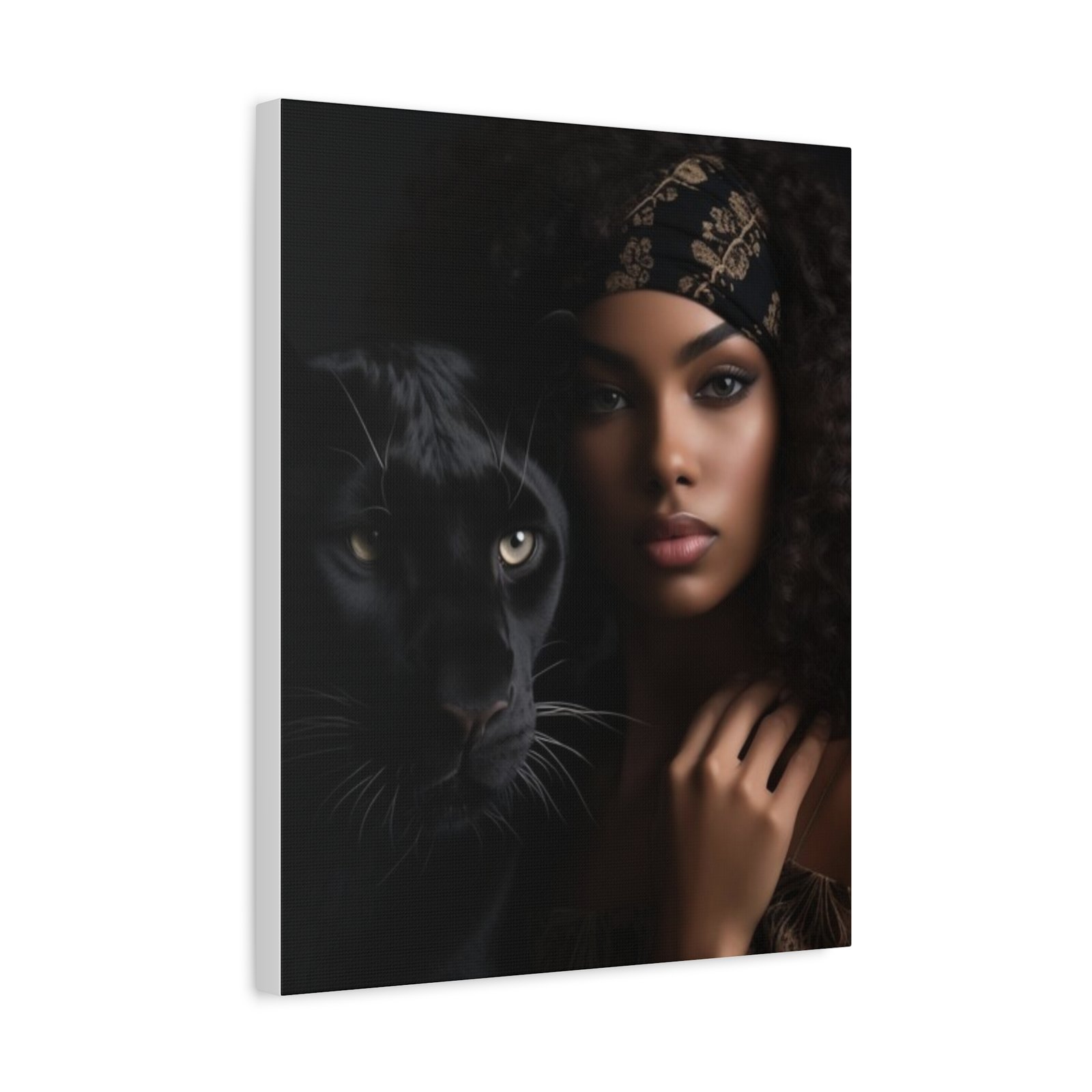 Stretched Canvas Art Print, Black Panther and Portrait, Wall Decor, Home Decoration, Gift for Animal Lovers, Art Piece for Modern Interiors - Image 46