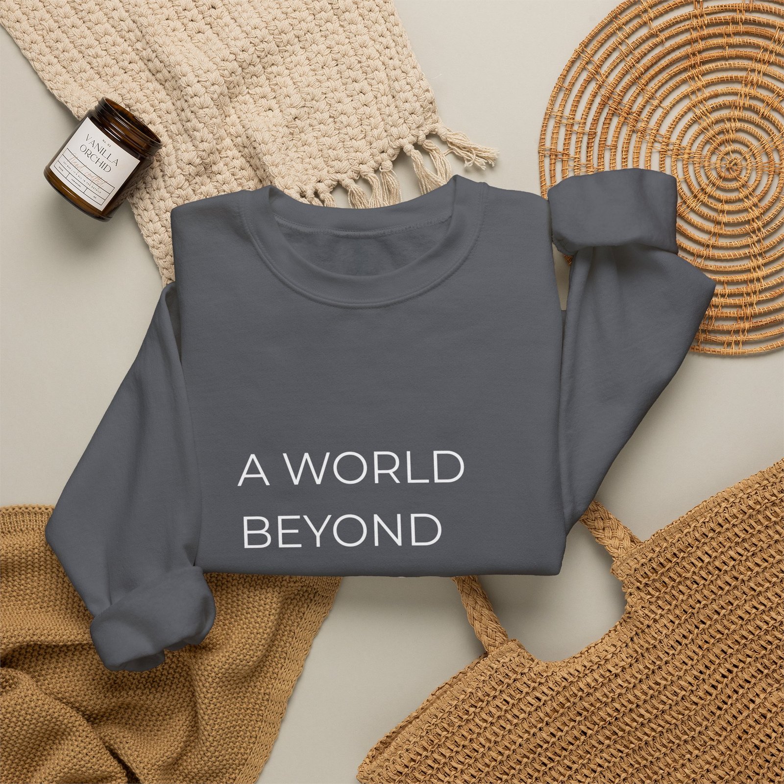 A World Beyond First Class Sweatshirt, Cozy Unisex Crewneck, Inspirational Gift, Travel Lover Apparel, Leisure Wear - Image 16