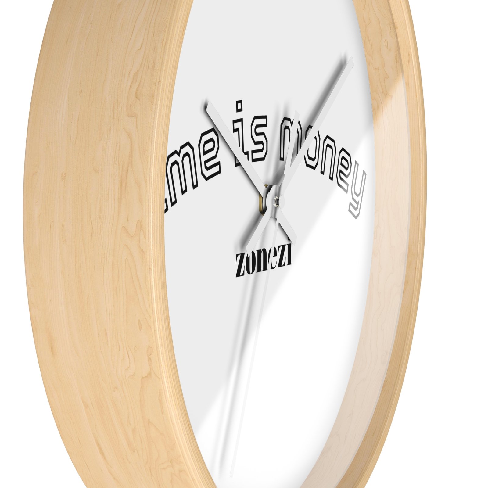 Stylish Wall Clock - 'Time is Money' Decor for Home, Office, Gift, Modern Design, Motivational Decor, Functional Art - Image 5