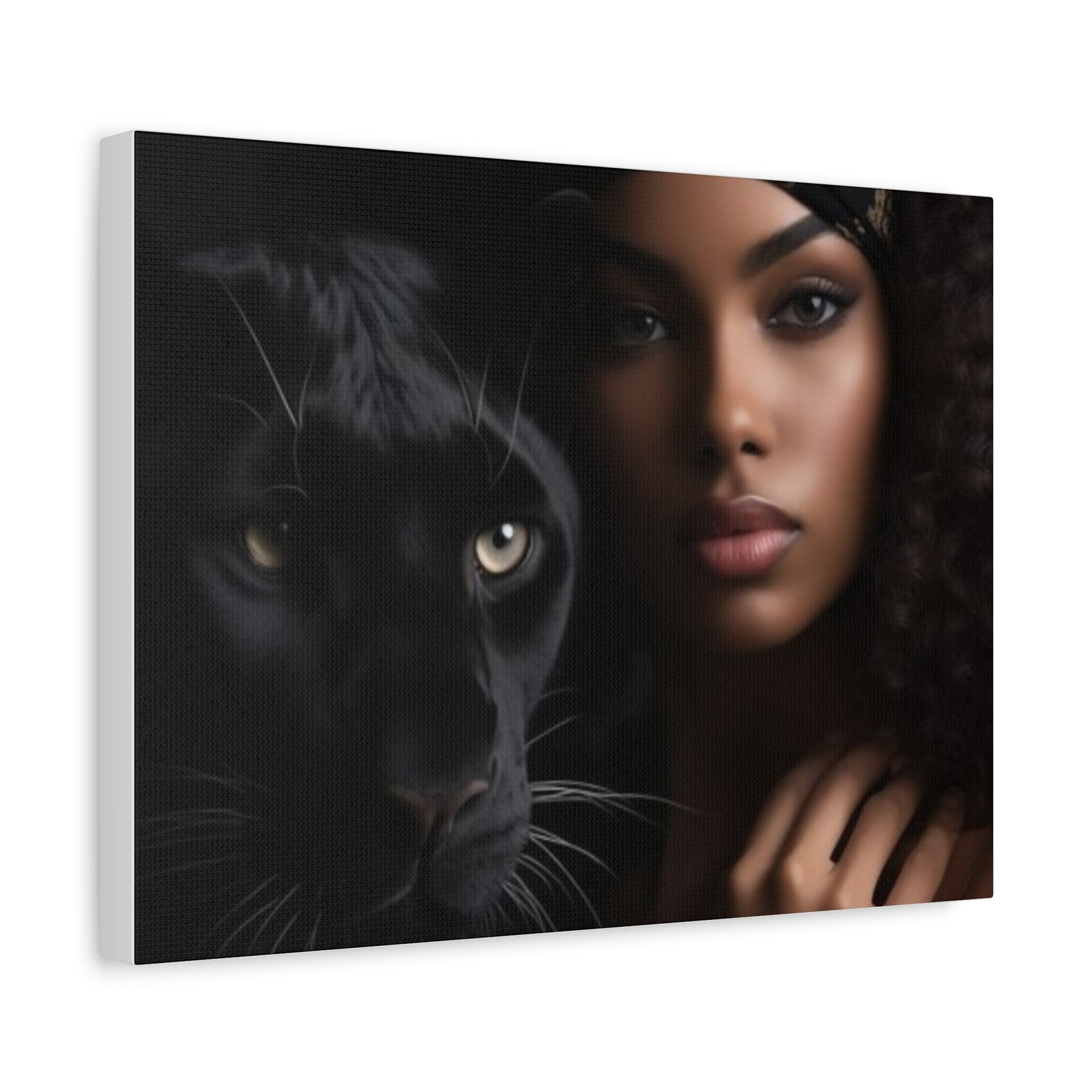 Stretched Canvas Art Print, Black Panther and Portrait, Wall Decor, Home Decoration, Gift for Animal Lovers, Art Piece for Modern Interiors - Image 10
