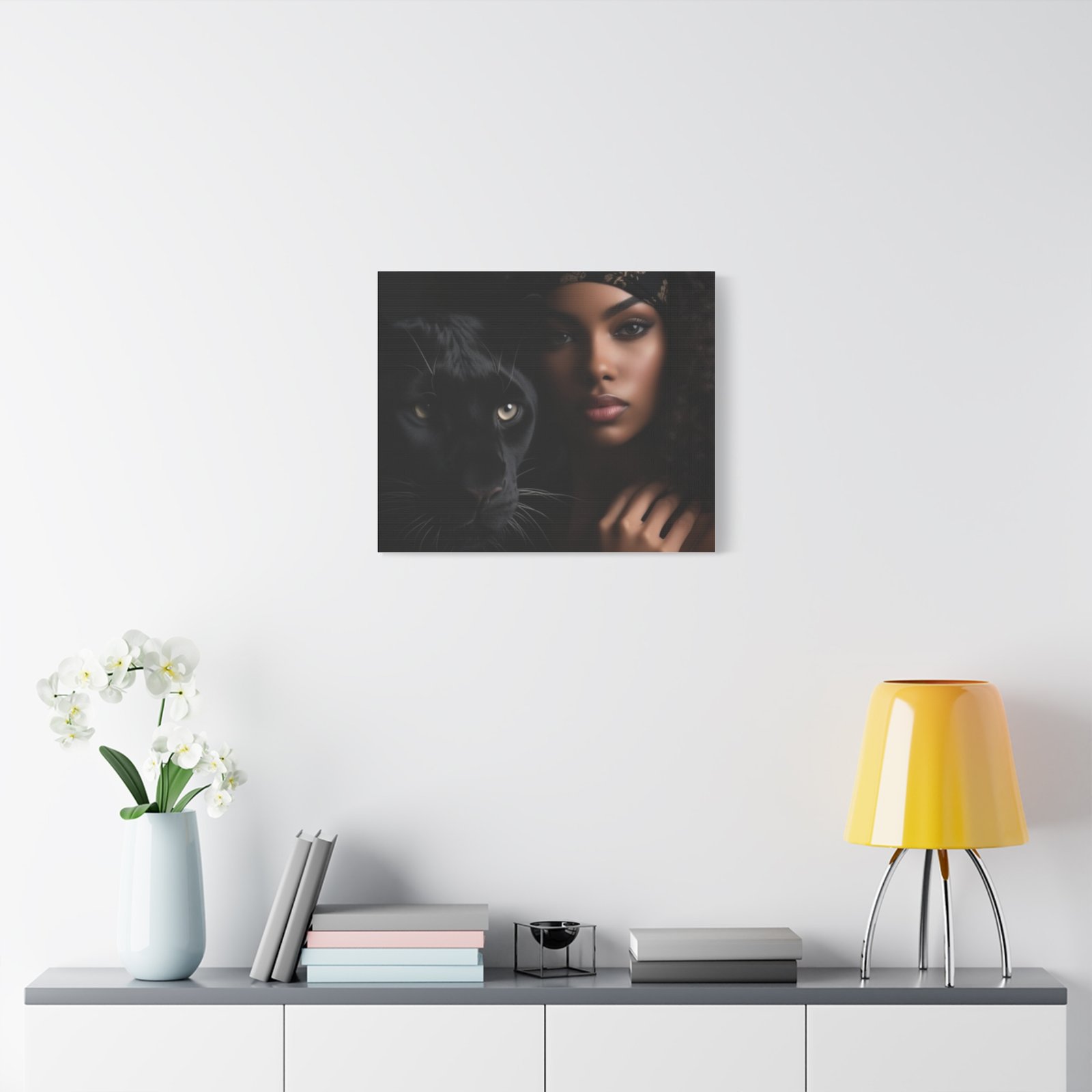 Stretched Canvas Art Print, Black Panther and Portrait, Wall Decor, Home Decoration, Gift for Animal Lovers, Art Piece for Modern Interiors - Image 27