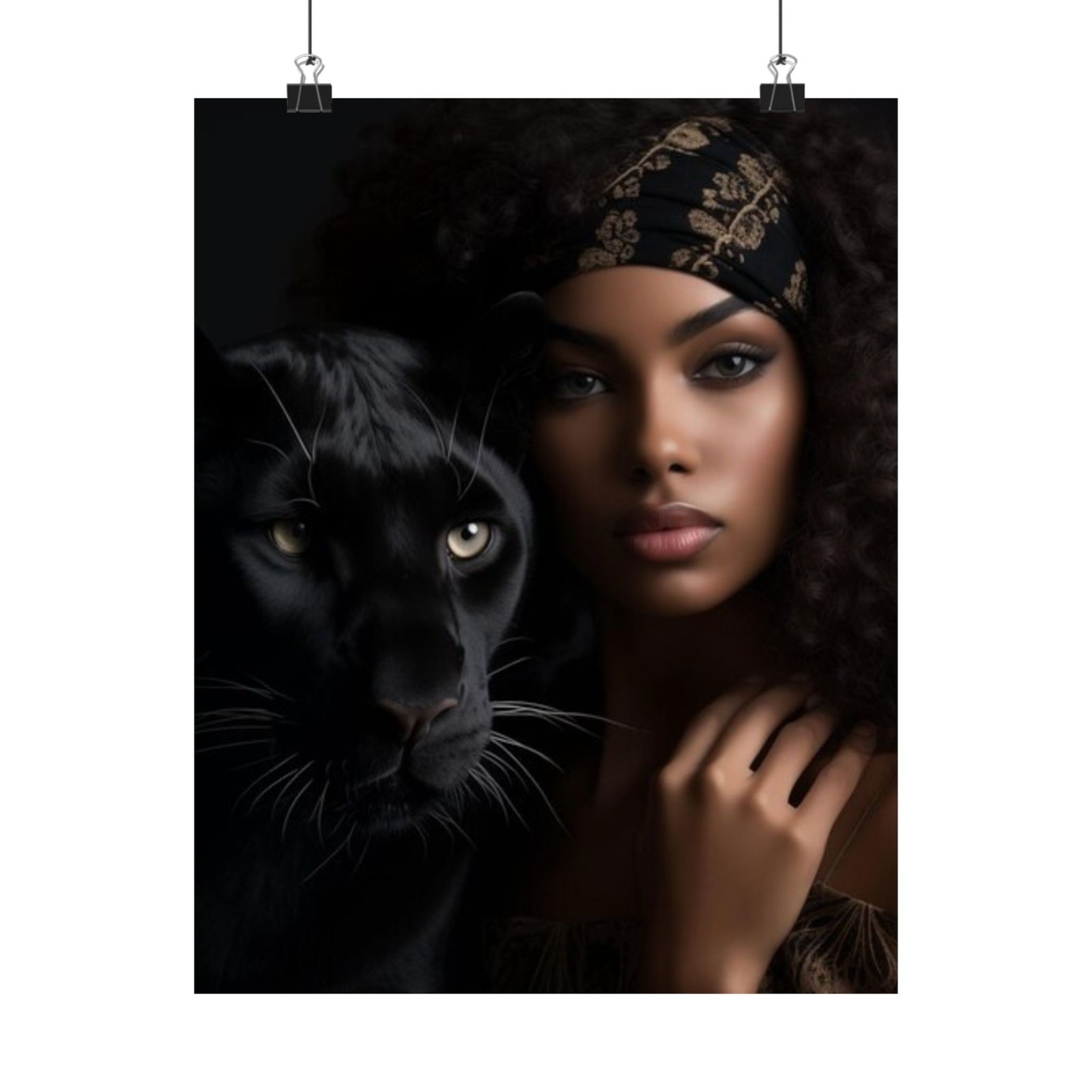 Elegant Panther Art Poster, Stylish Wall Decor, Home Aesthetic, Black Panther Artwork, Gift for Animal Lovers - Image 9