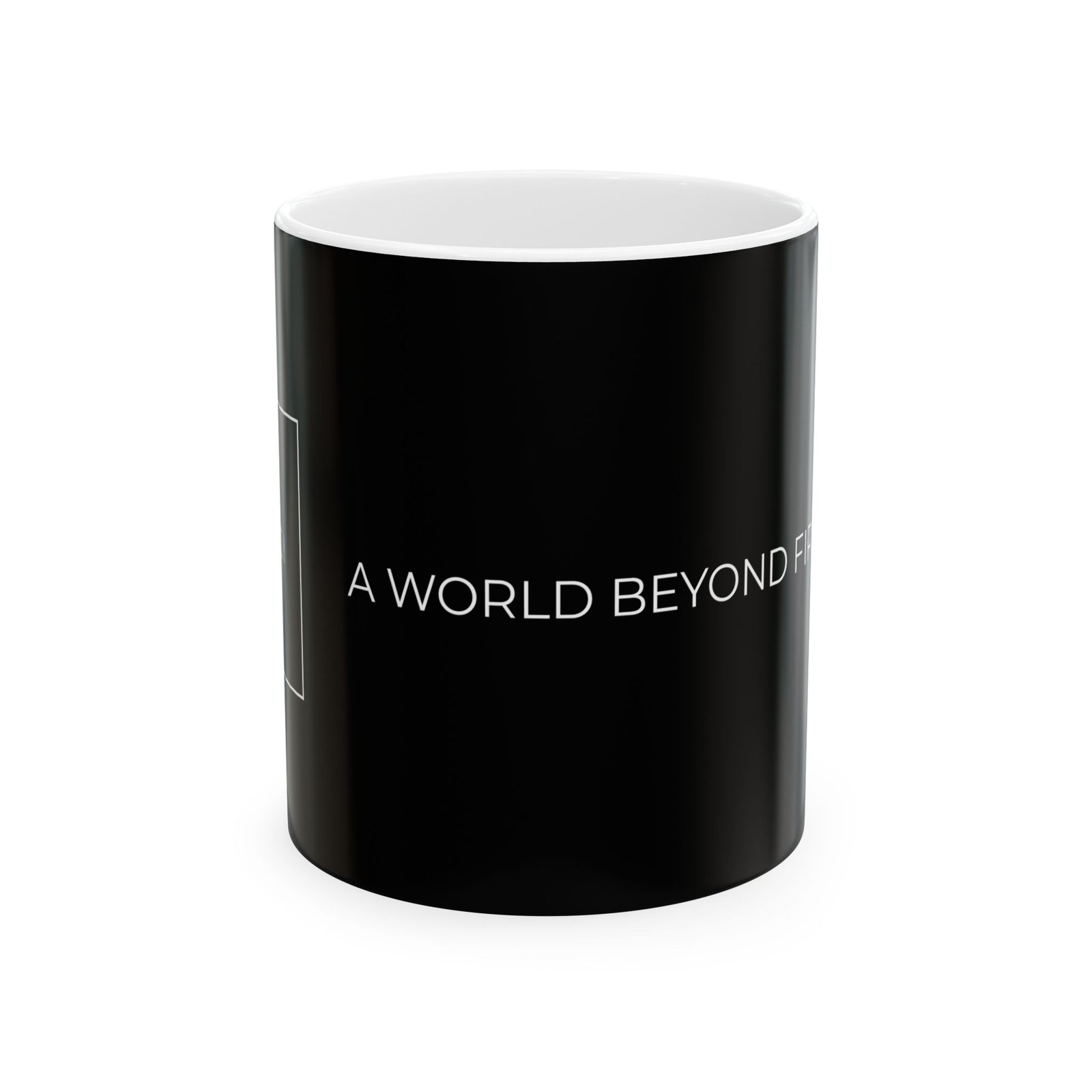 Inspiring Ceramic Coffee Mug - A World Beyond, Motivational Gift, Coffee Lover's Mug, Office Cup, Unique Present for Any Occasion