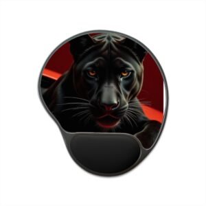 Panther Gaming Mouse Pad with Wrist Support
