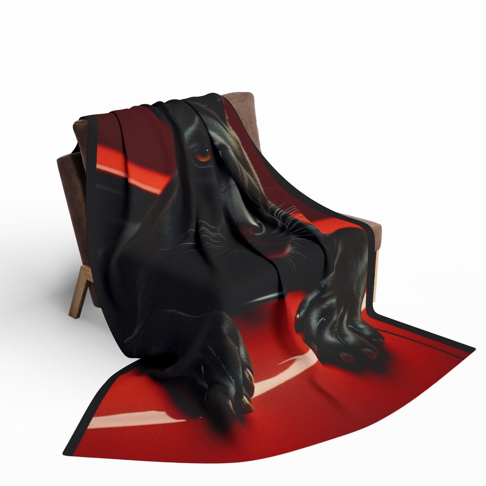 Cozy Panther Fleece Blanket for Home & Travel - Image 8
