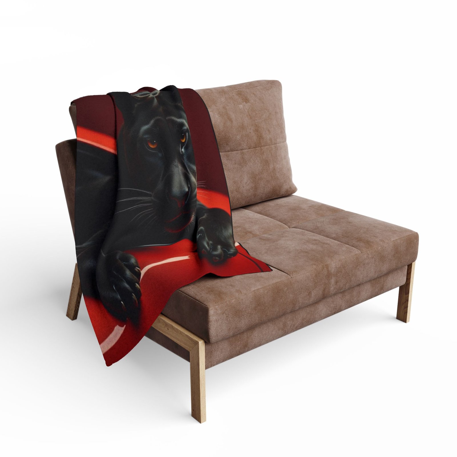 Cozy Panther Fleece Blanket for Home & Travel - Image 4