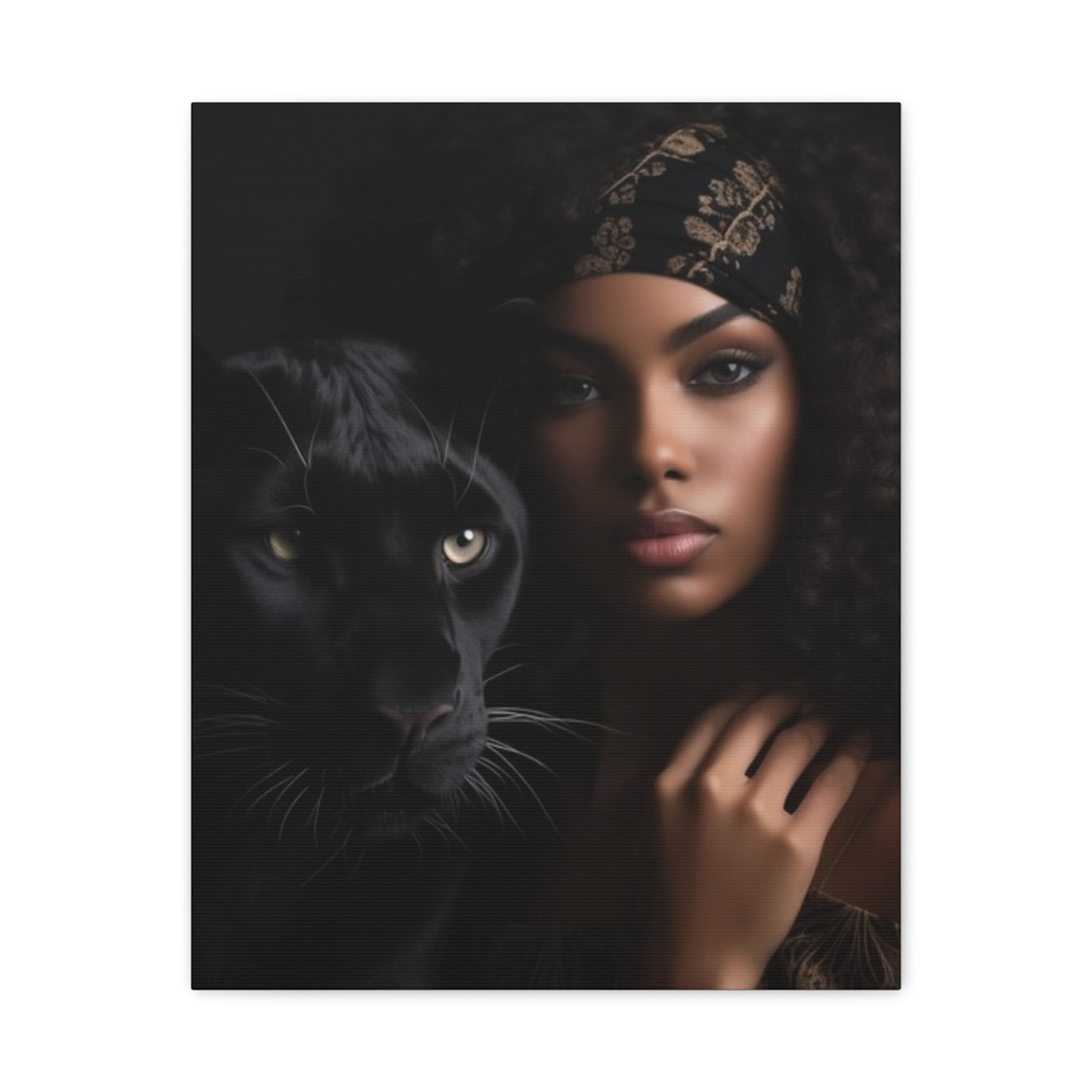 Stretched Canvas Art Print, Black Panther and Portrait, Wall Decor, Home Decoration, Gift for Animal Lovers, Art Piece for Modern Interiors - Image 45