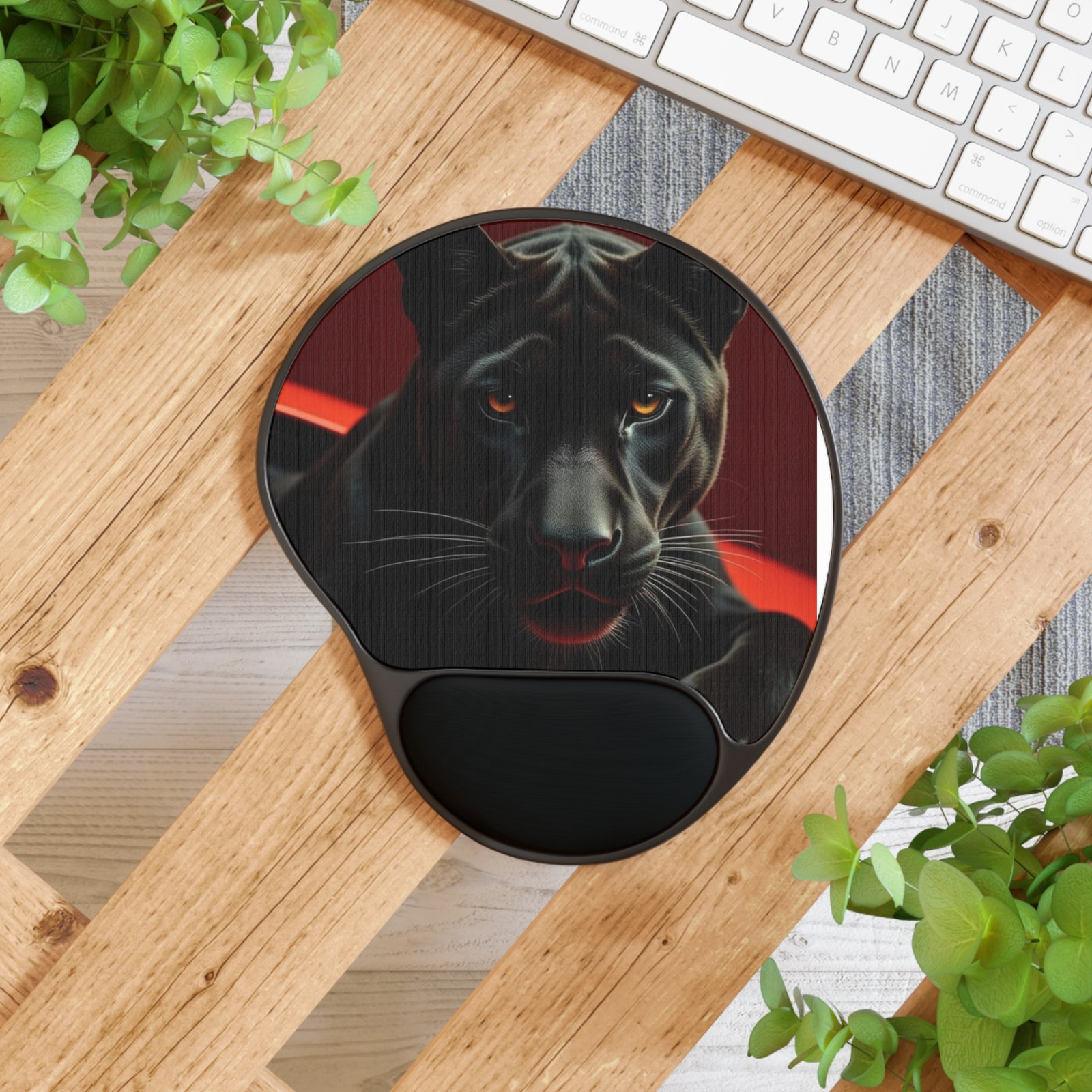 Panther Gaming Mouse Pad with Wrist Support - Image 4