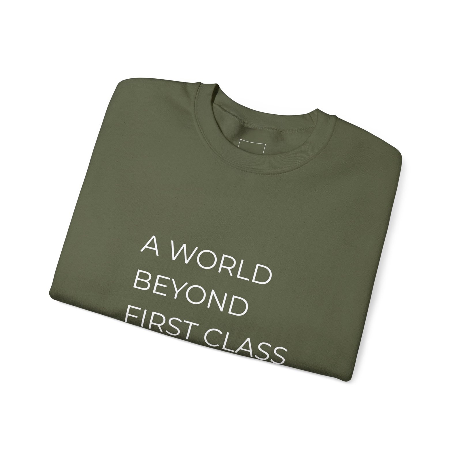 A World Beyond First Class Sweatshirt, Cozy Unisex Crewneck, Inspirational Gift, Travel Lover Apparel, Leisure Wear - Image 11