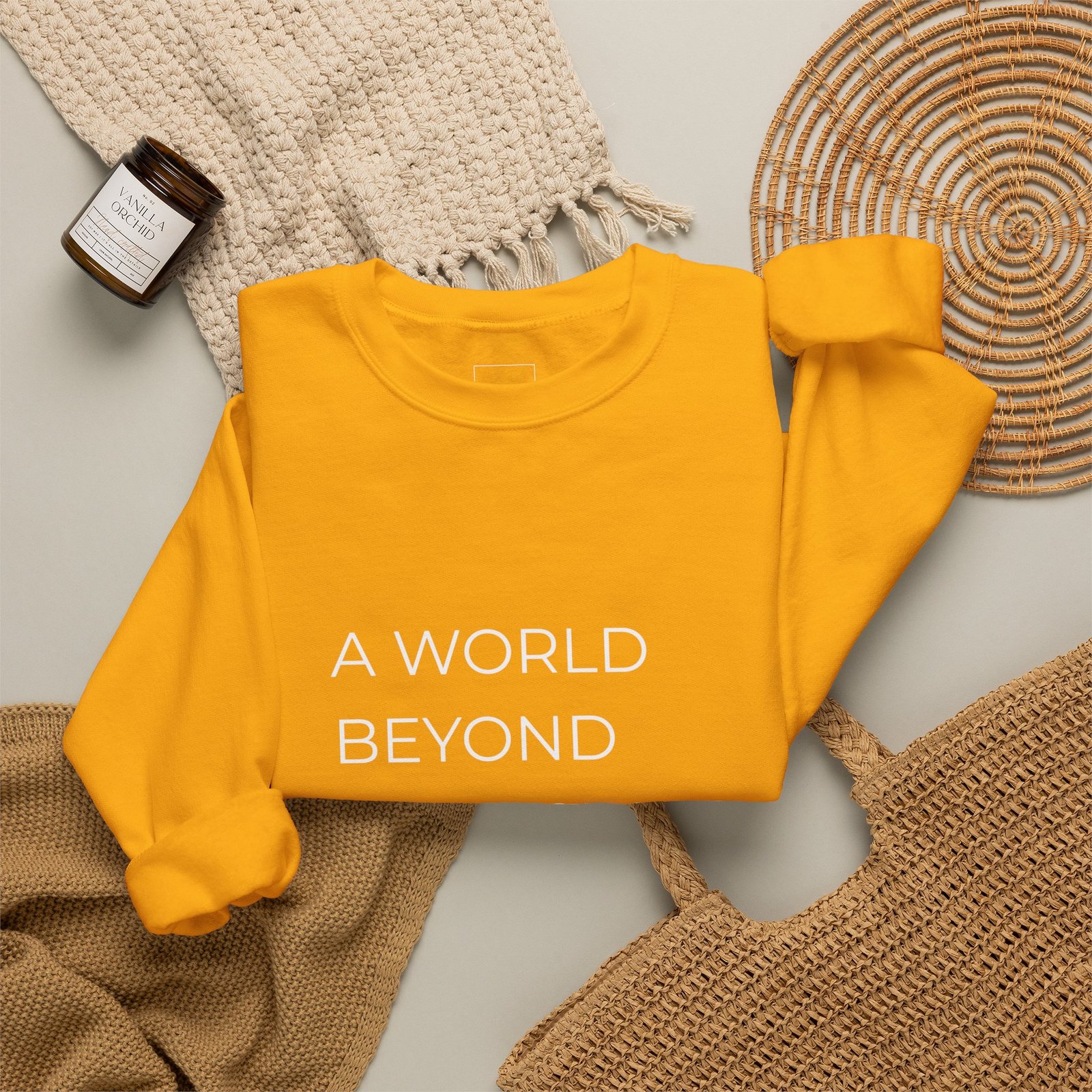 A World Beyond First Class Sweatshirt, Cozy Unisex Crewneck, Inspirational Gift, Travel Lover Apparel, Leisure Wear - Image 8