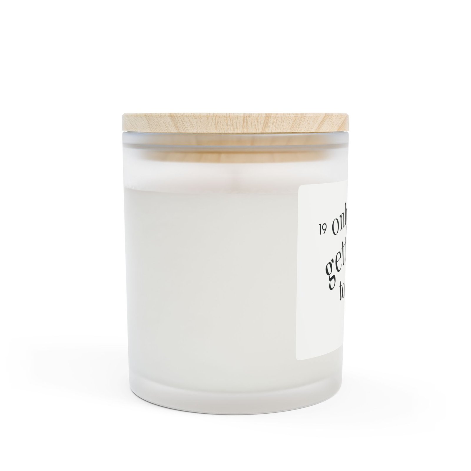 Frosted Glass Candle with Wooden Lid | Perfect for Relaxation, Home Decor, Aromatherapy, Gifts, and Celebrations - Image 2
