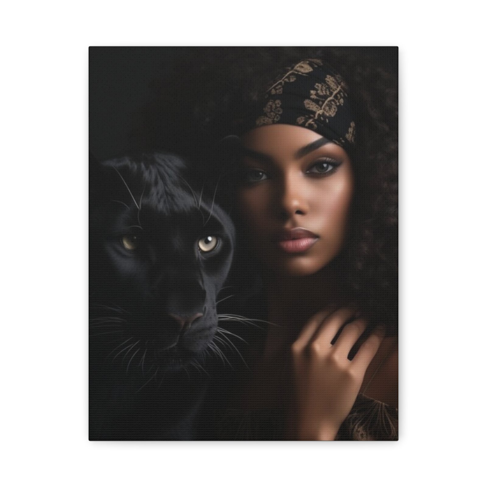 Stretched Canvas Art Print, Black Panther and Portrait, Wall Decor, Home Decoration, Gift for Animal Lovers, Art Piece for Modern Interiors - Image 37