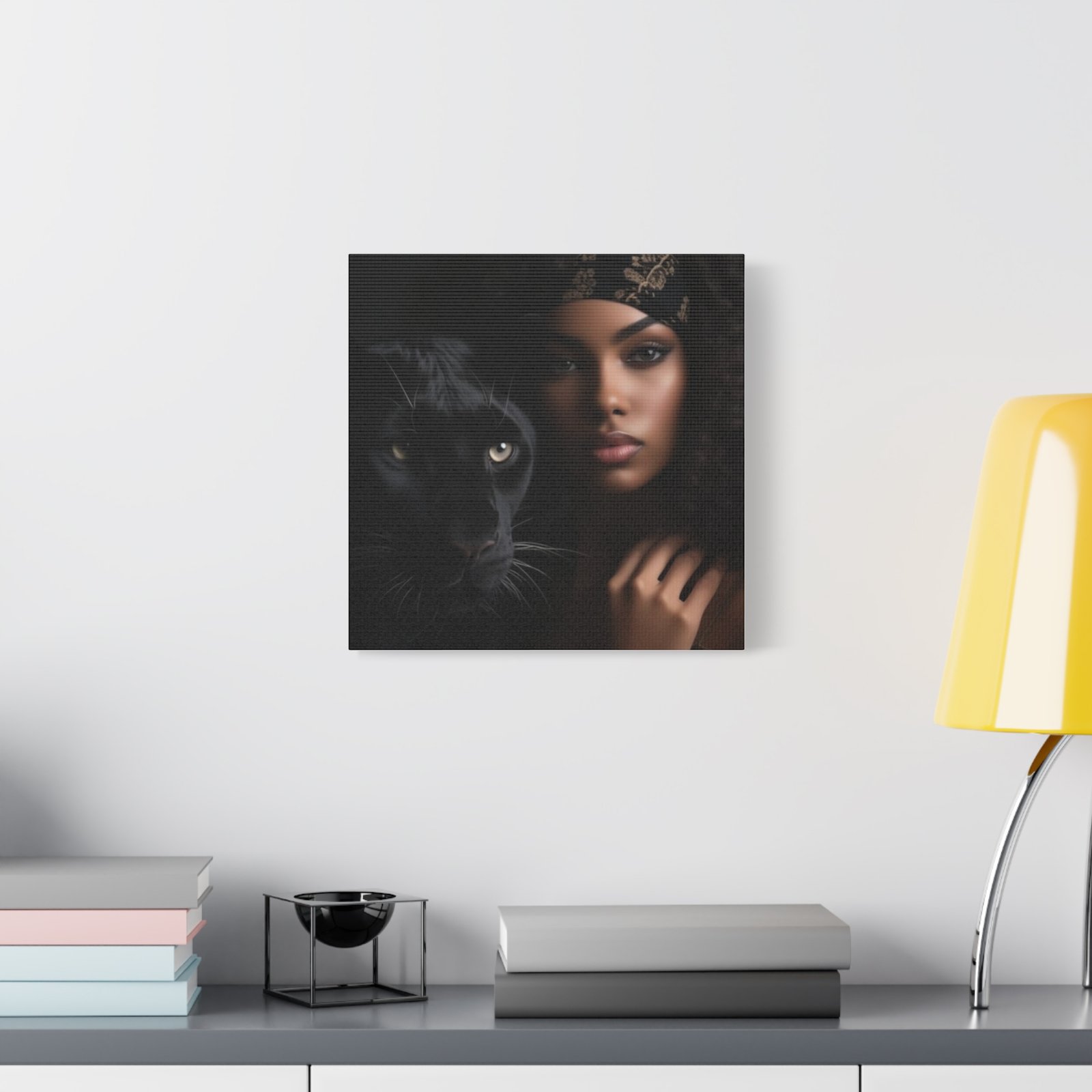 Stretched Canvas Art Print, Black Panther and Portrait, Wall Decor, Home Decoration, Gift for Animal Lovers, Art Piece for Modern Interiors - Image 63