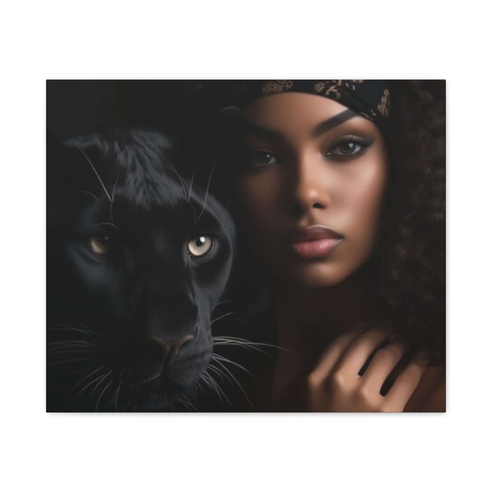 Stretched Canvas Art Print, Black Panther and Portrait, Wall Decor, Home Decoration, Gift for Animal Lovers, Art Piece for Modern Interiors - Image 25