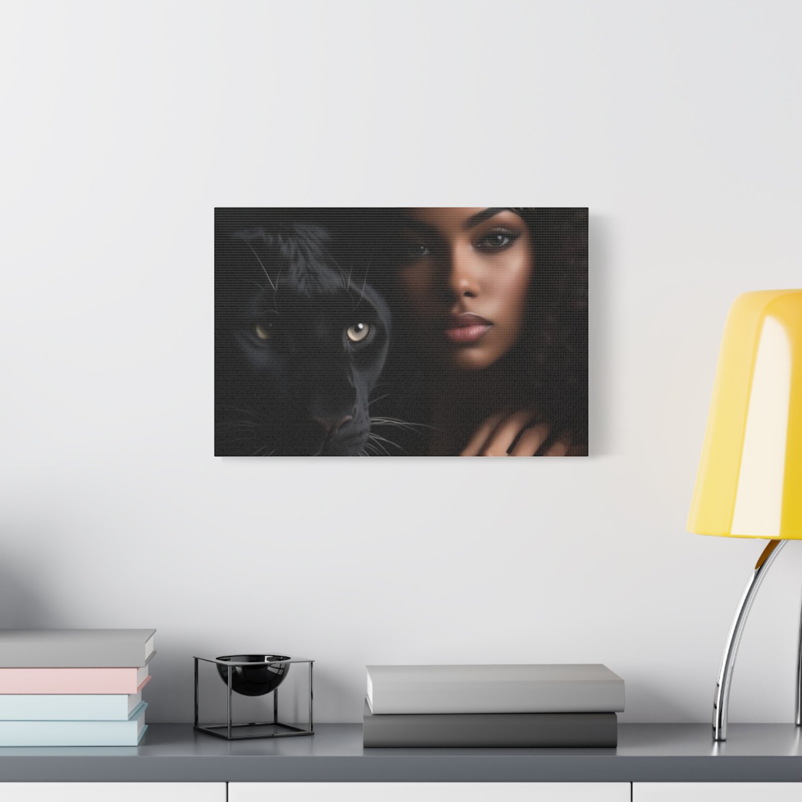 Stretched Canvas Art Print, Black Panther and Portrait, Wall Decor, Home Decoration, Gift for Animal Lovers, Art Piece for Modern Interiors - Image 15