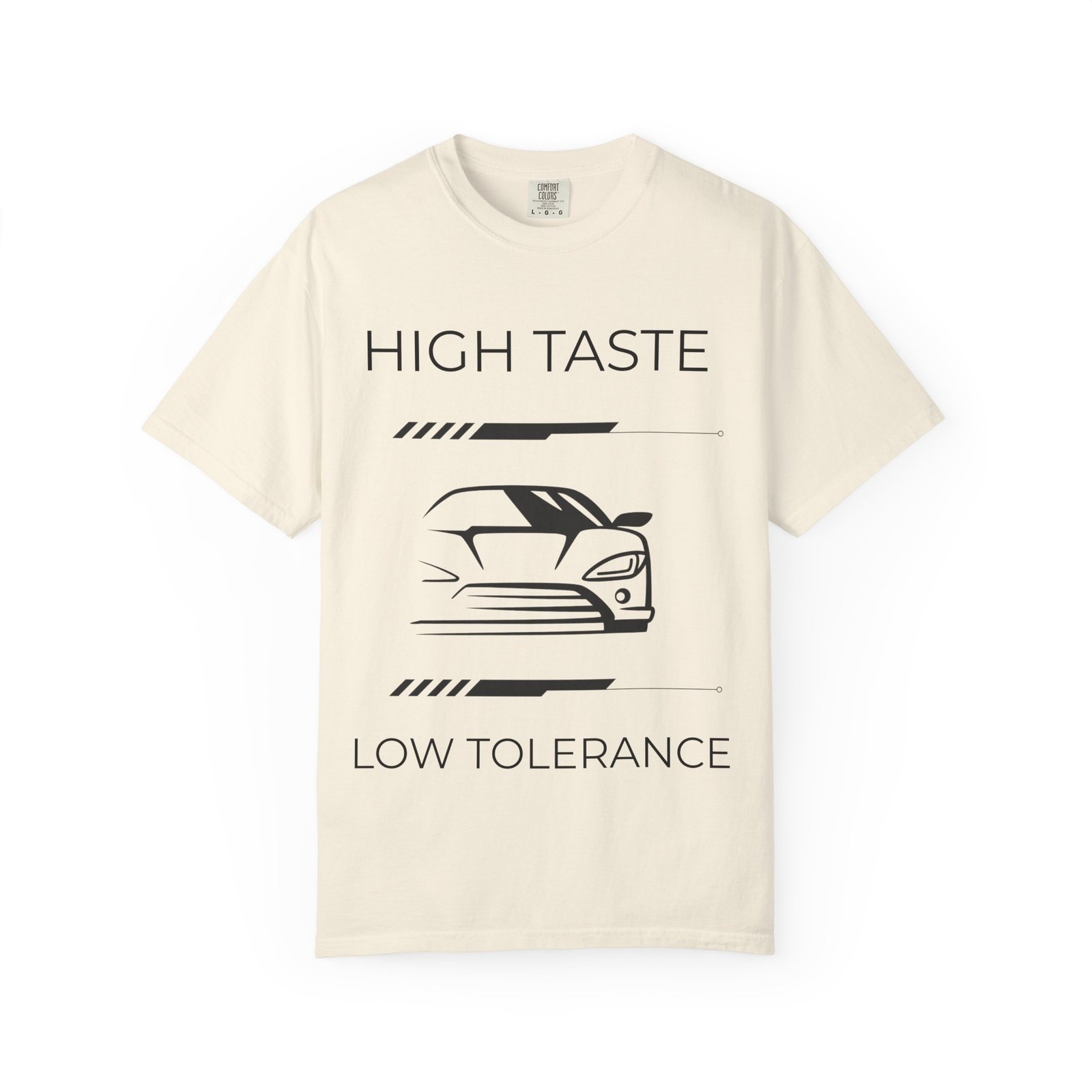 High Taste Low Tolerance T-Shirt, Car Lover Gift, Men's Graphic Tee, Unique Automotive Apparel, Trendy Casual Wear - Image 5