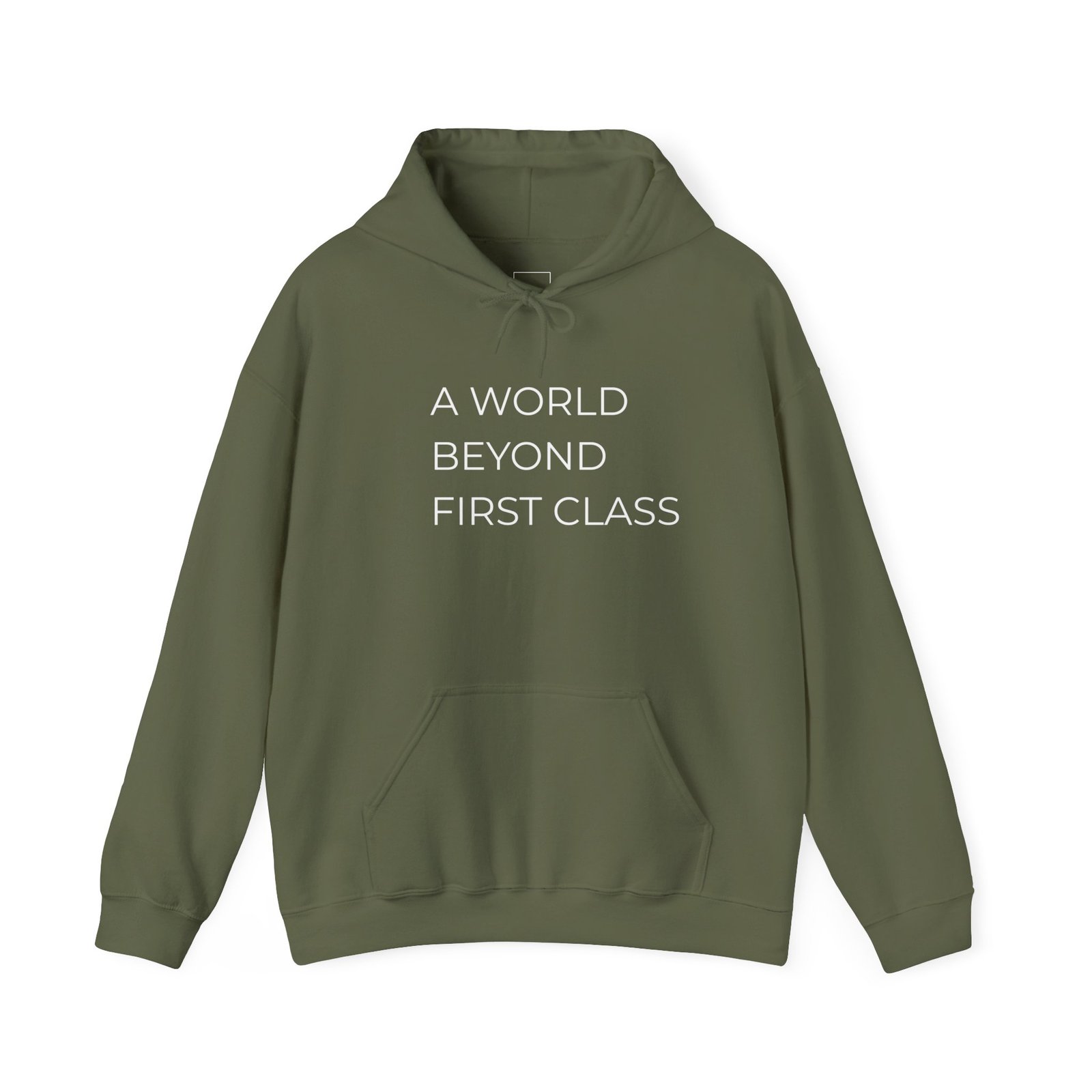 Modern Statement Hoodie: A World Beyond First Class, Casual Wear, Gift for Travel Lovers, Trendy Sweatshirt, Comfortable Fashion - Image 9