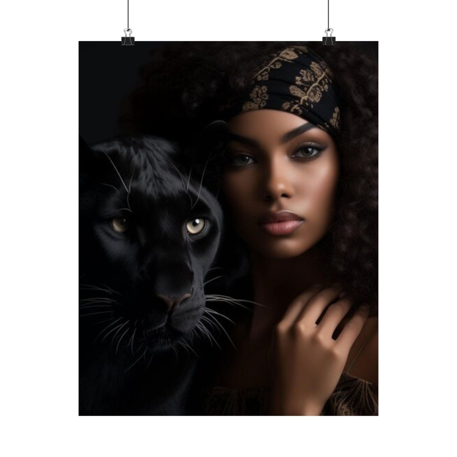 Elegant Panther Art Poster, Stylish Wall Decor, Home Aesthetic, Black Panther Artwork, Gift for Animal Lovers - Image 5