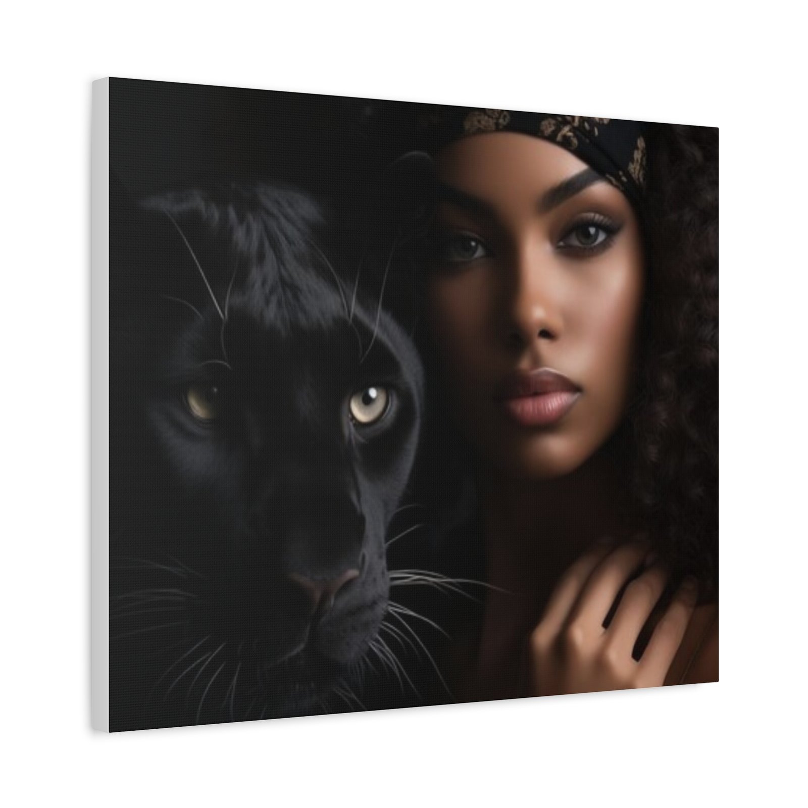 Stretched Canvas Art Print, Black Panther and Portrait, Wall Decor, Home Decoration, Gift for Animal Lovers, Art Piece for Modern Interiors - Image 26