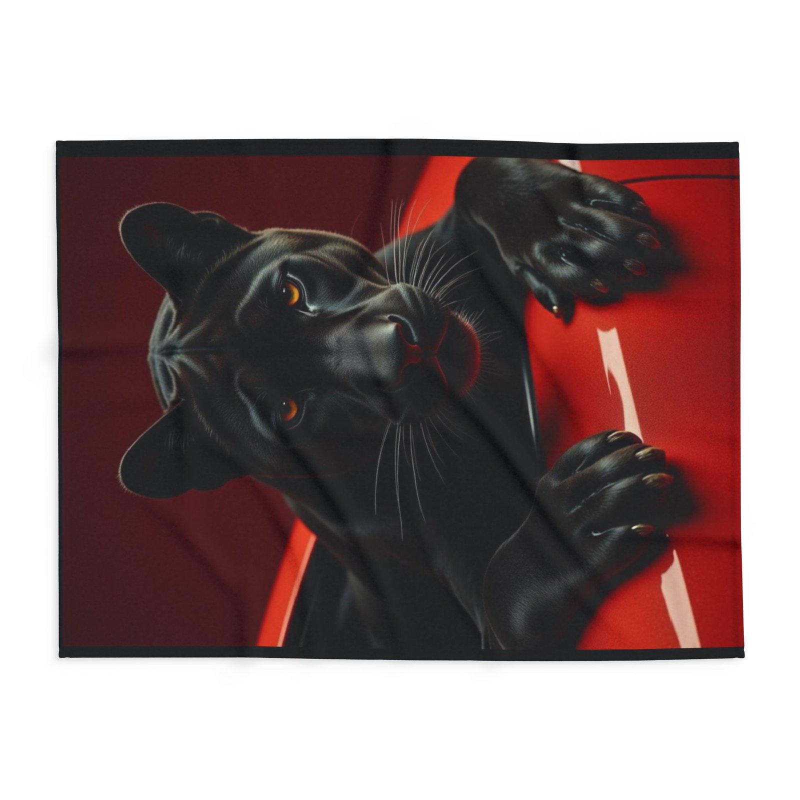 Cozy Panther Fleece Blanket for Home & Travel - Image 6